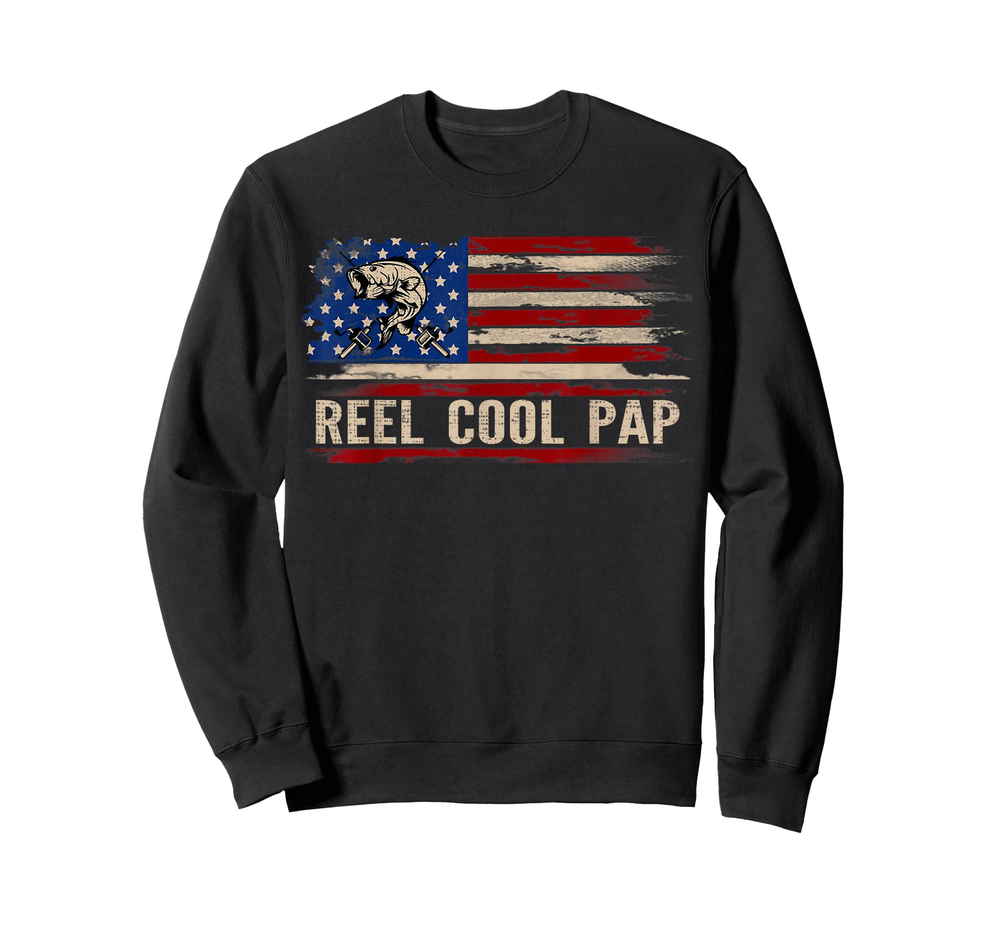 Reel Cool Pap American USA Flag Funny Fishing/Fish Gift T-Shirt