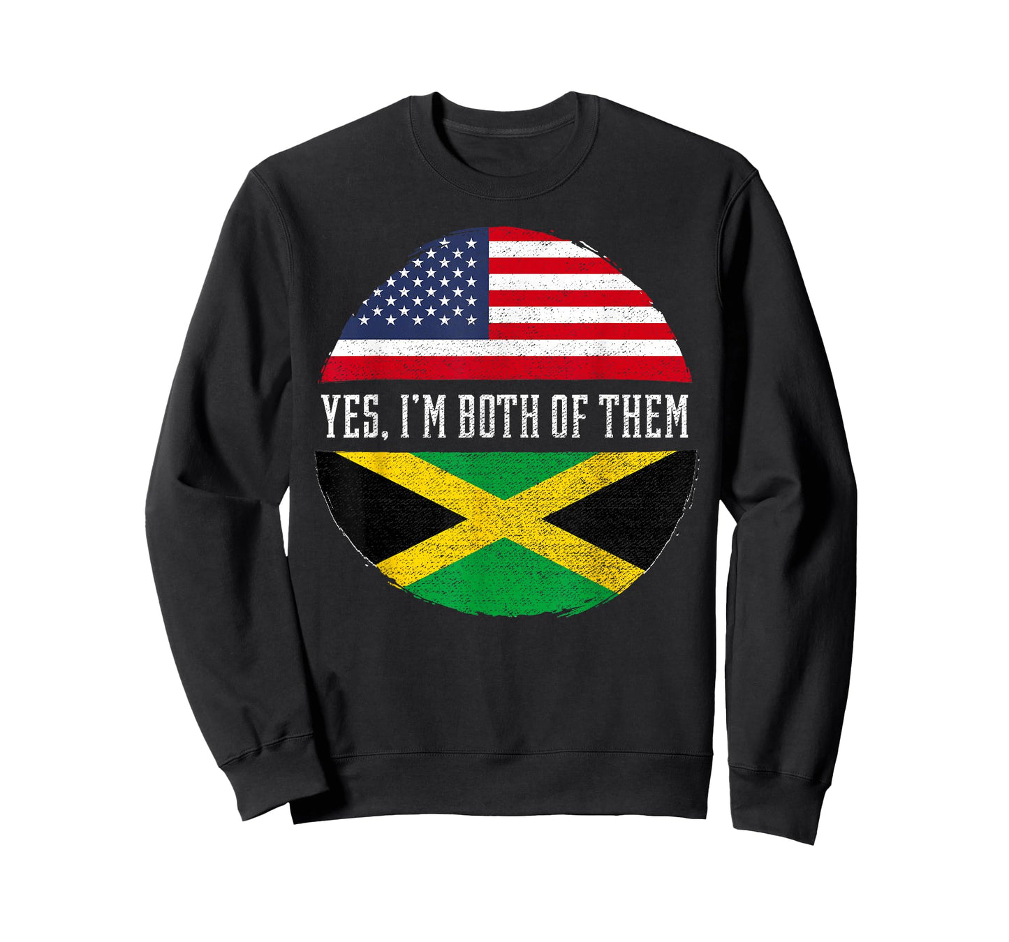 Half American Half Jamaican USA Flag Jamaica Heritage DNA T-Shirt Small