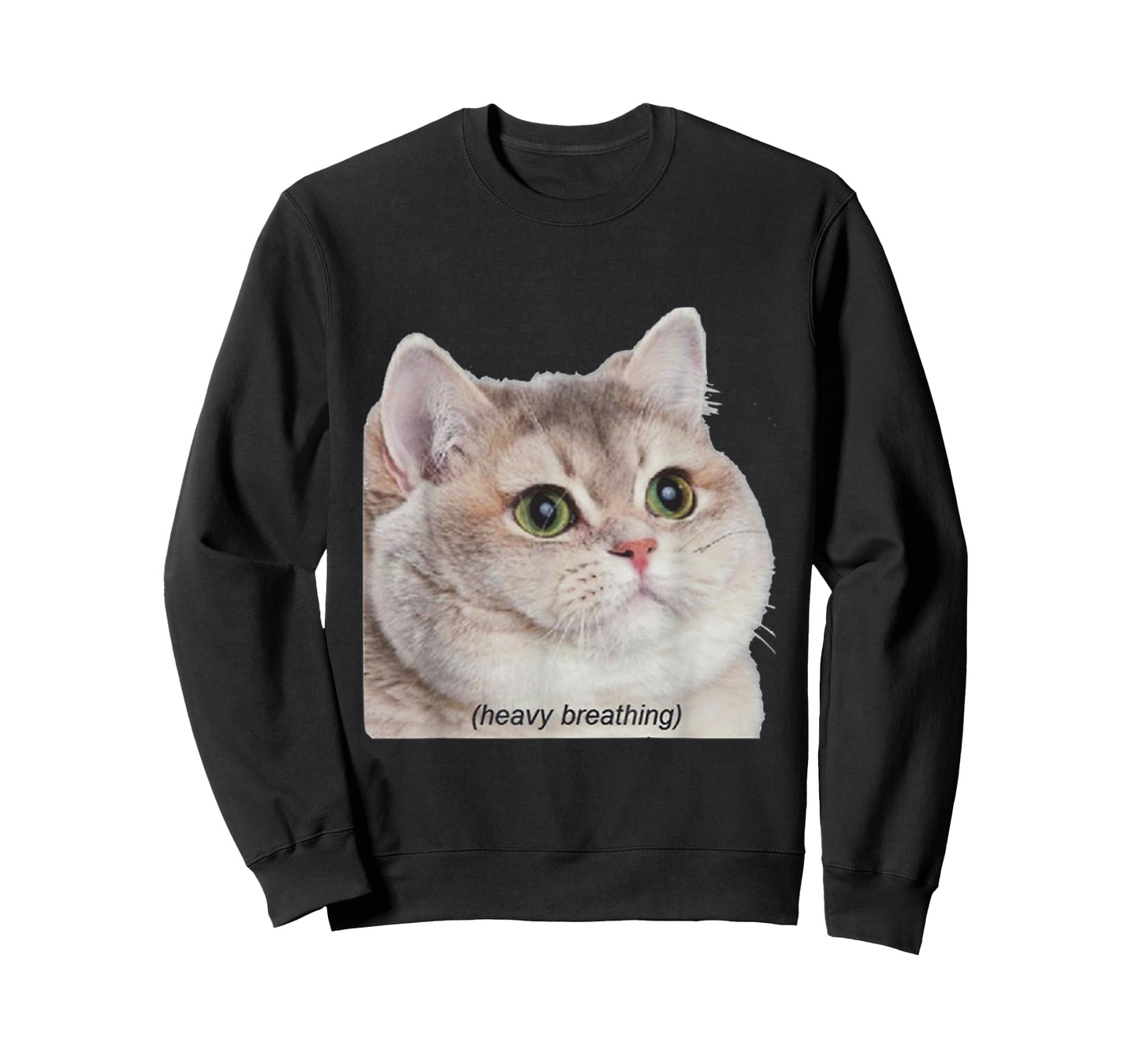 Heavy Breathing Cat Shirt T-Shirt for Men Women
