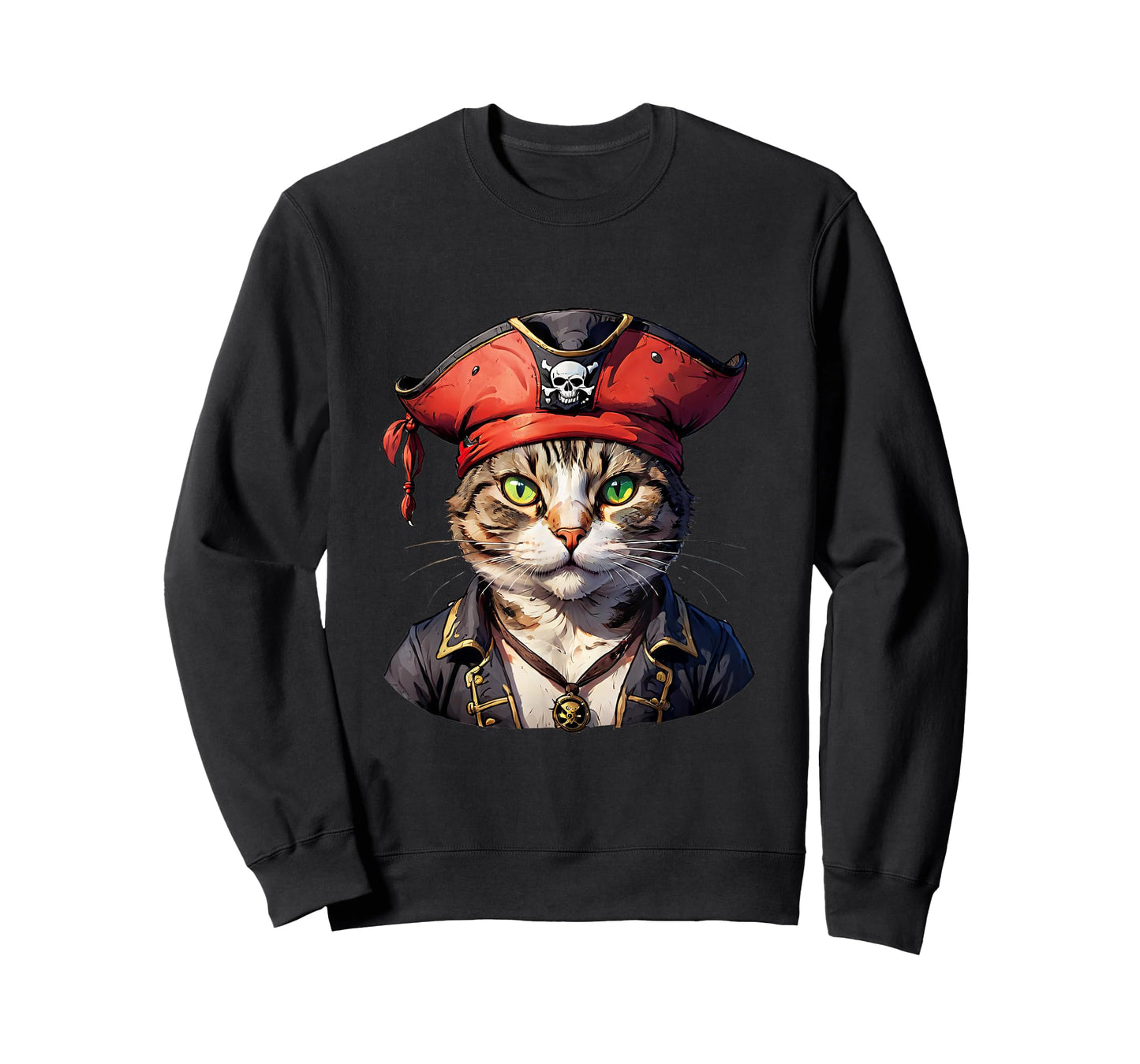 Pirate and Cat: The Feline Buccaneer T-Shirt