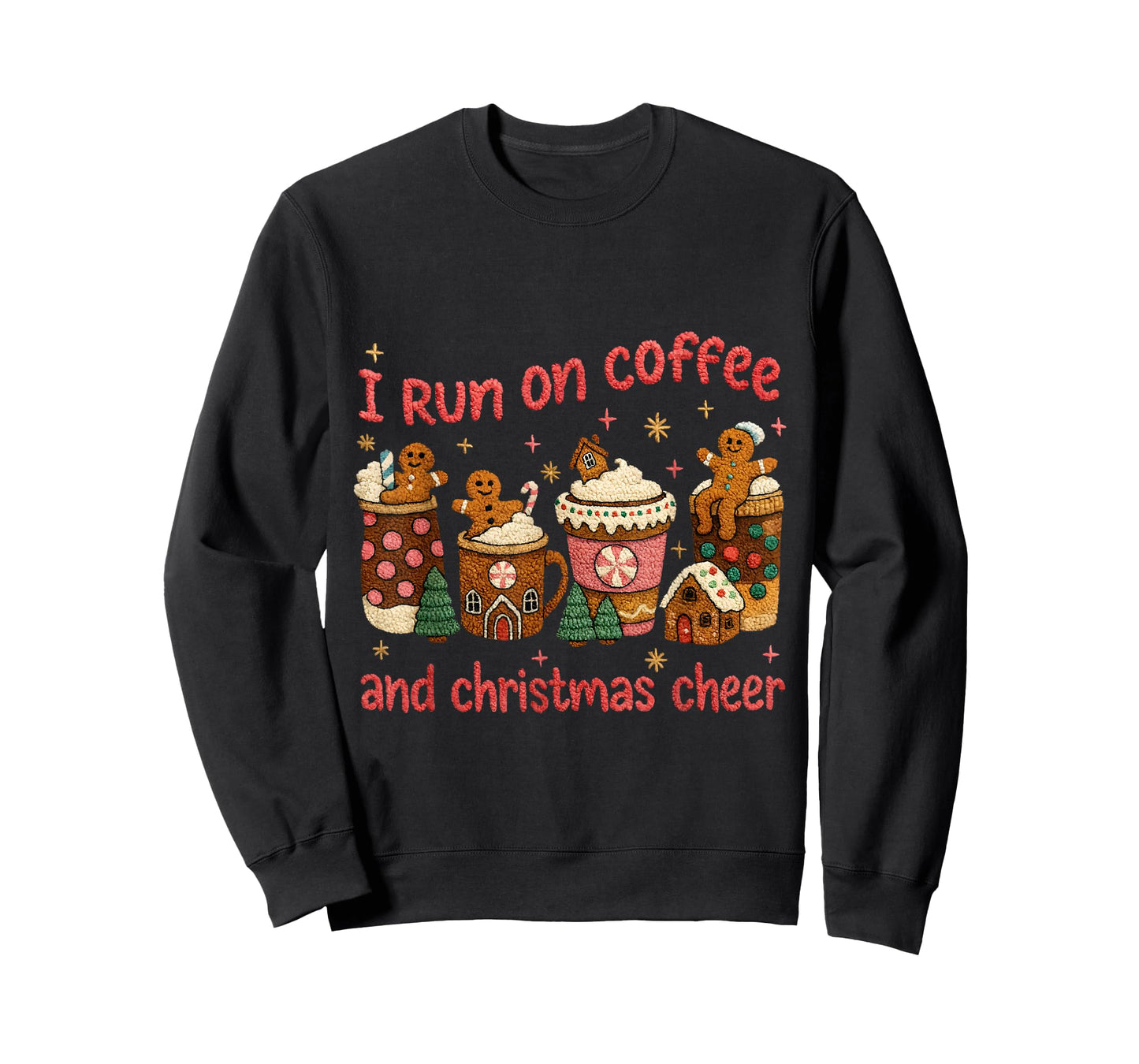 Coffee and Christmas Cheer Cute Gingerbread T-Shirt