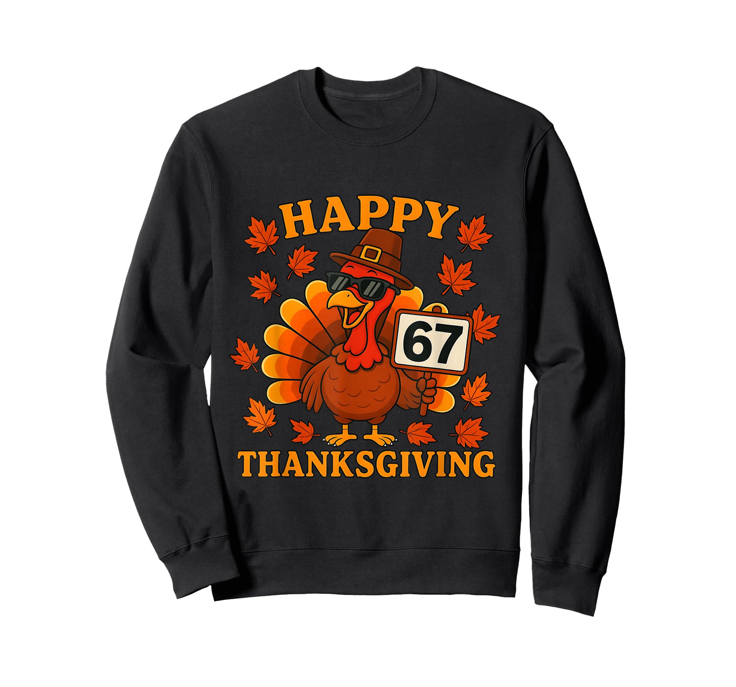 67 Meme Happy Thanksgiving Turkey Funny Six Seven Brainrot T-Shirt