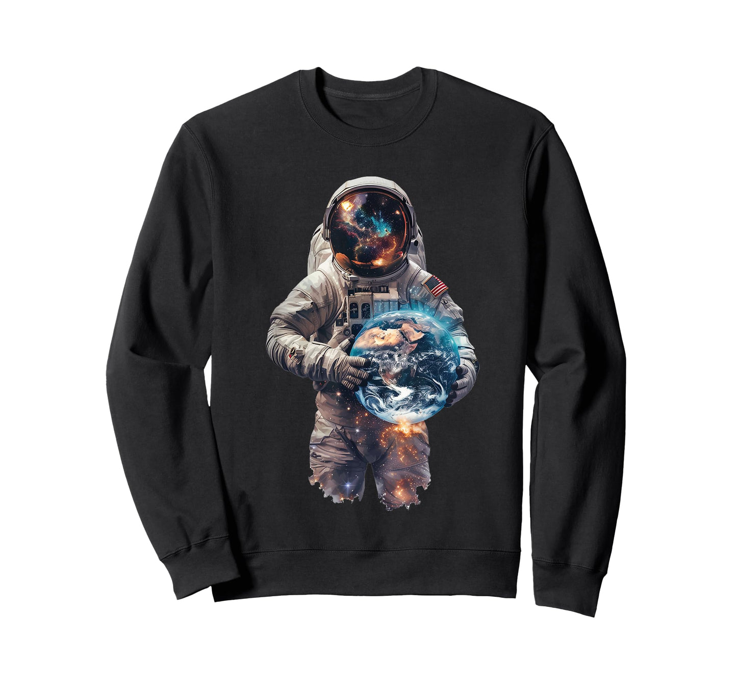 Astronaut Holds Earth in Space T-Shirt