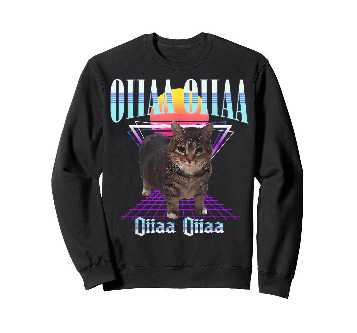 Oiia Oiia Cat Meme Funny Spining Cat Gifts For Men Women Kid T-Shirt