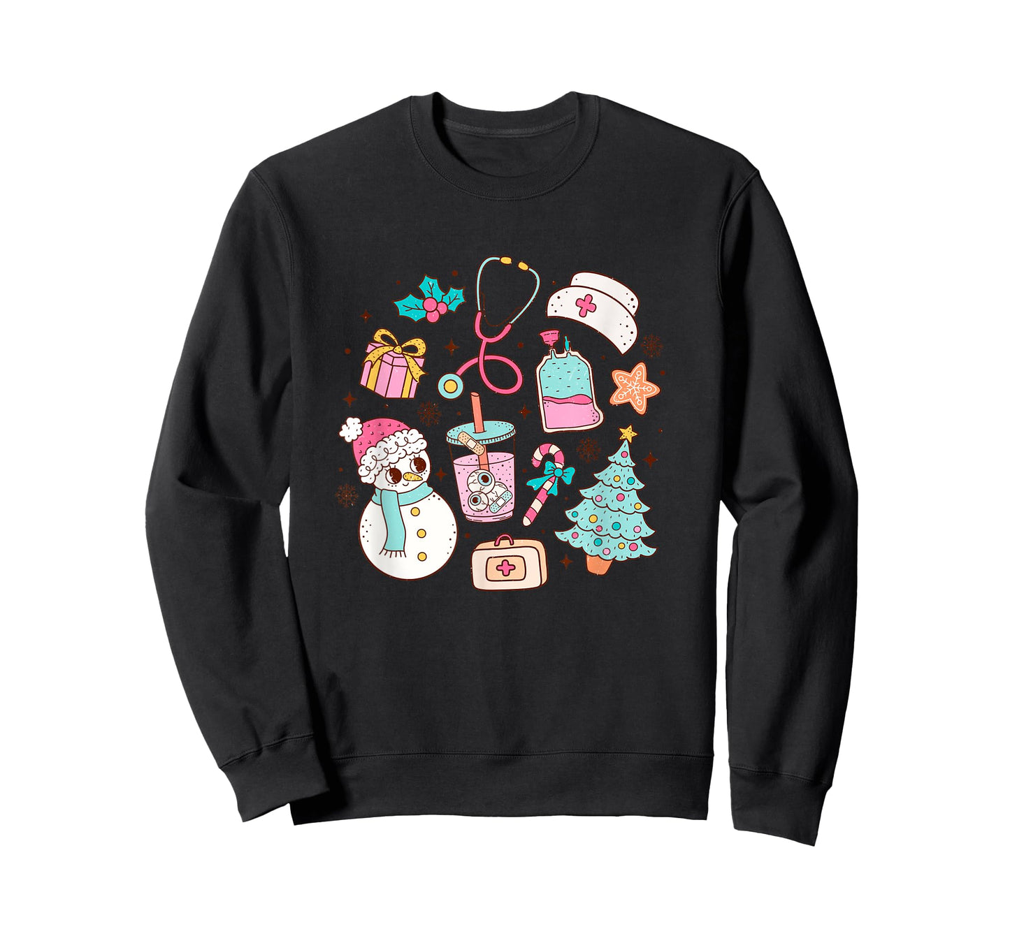 Cute Matching Christmas Nurse Medical T-Shirt
