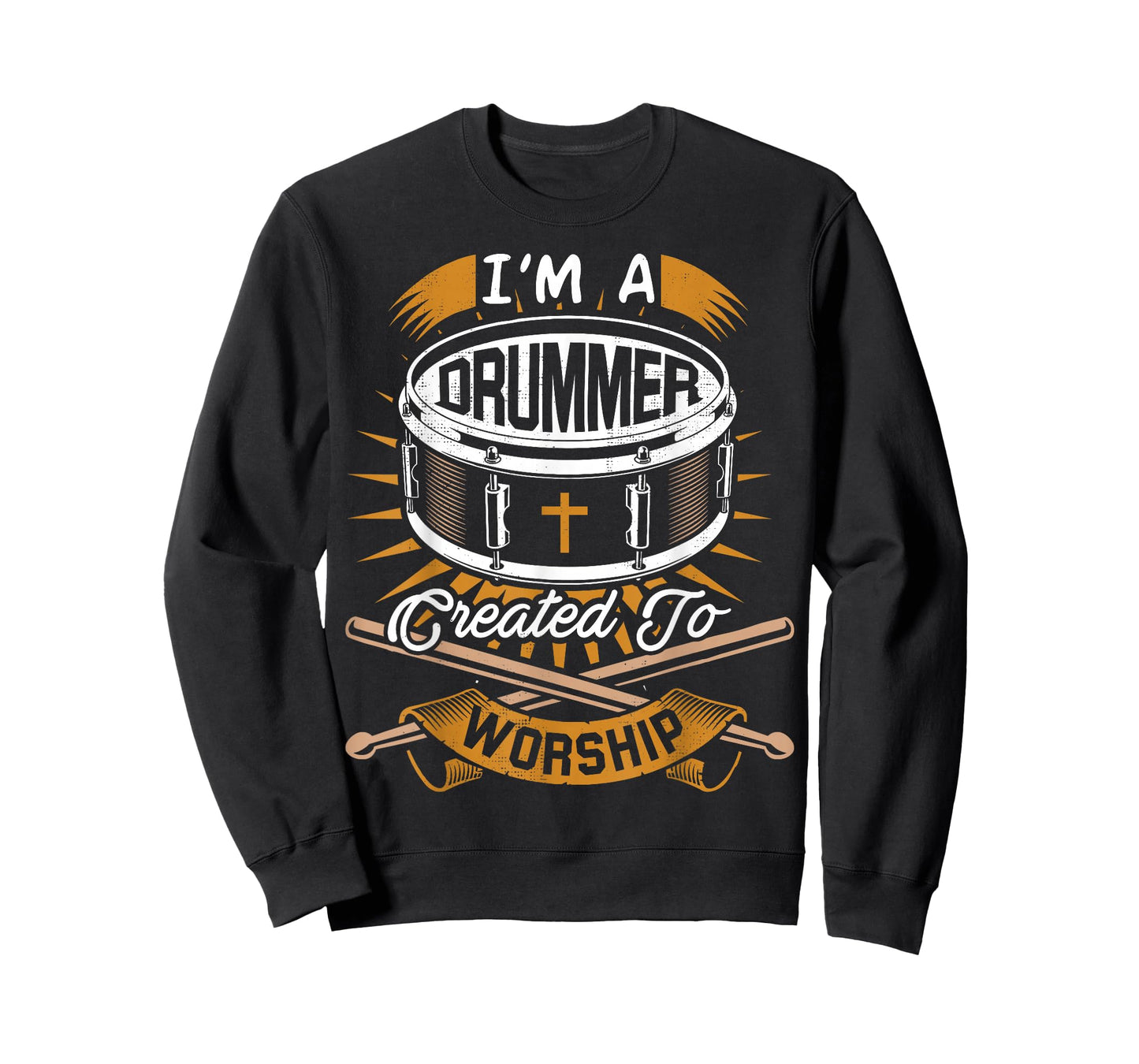 Christian Drummer Gift Idea for Drummers Who Rock God T-Shirt