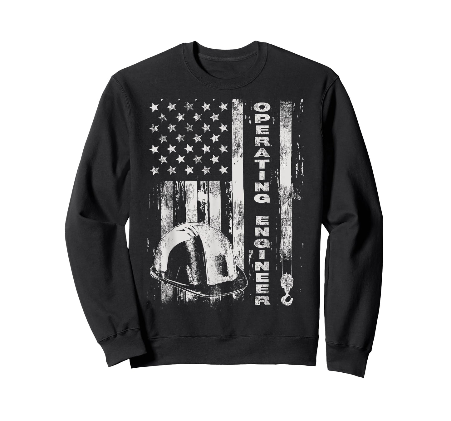 Vintage Operating Engineer American Flag T-Shirt