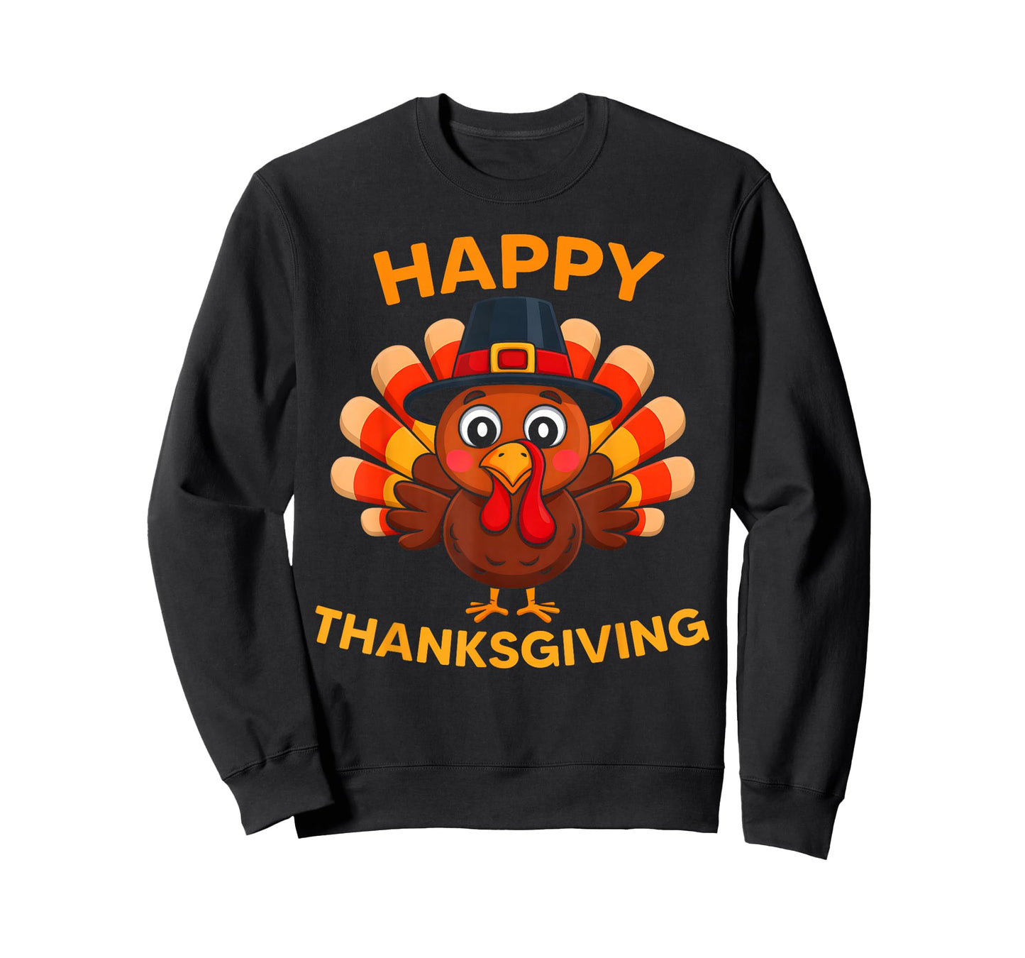 Happy Thanksgiving Turkey Pilgrim Costume Men Women Kids T-Shirt