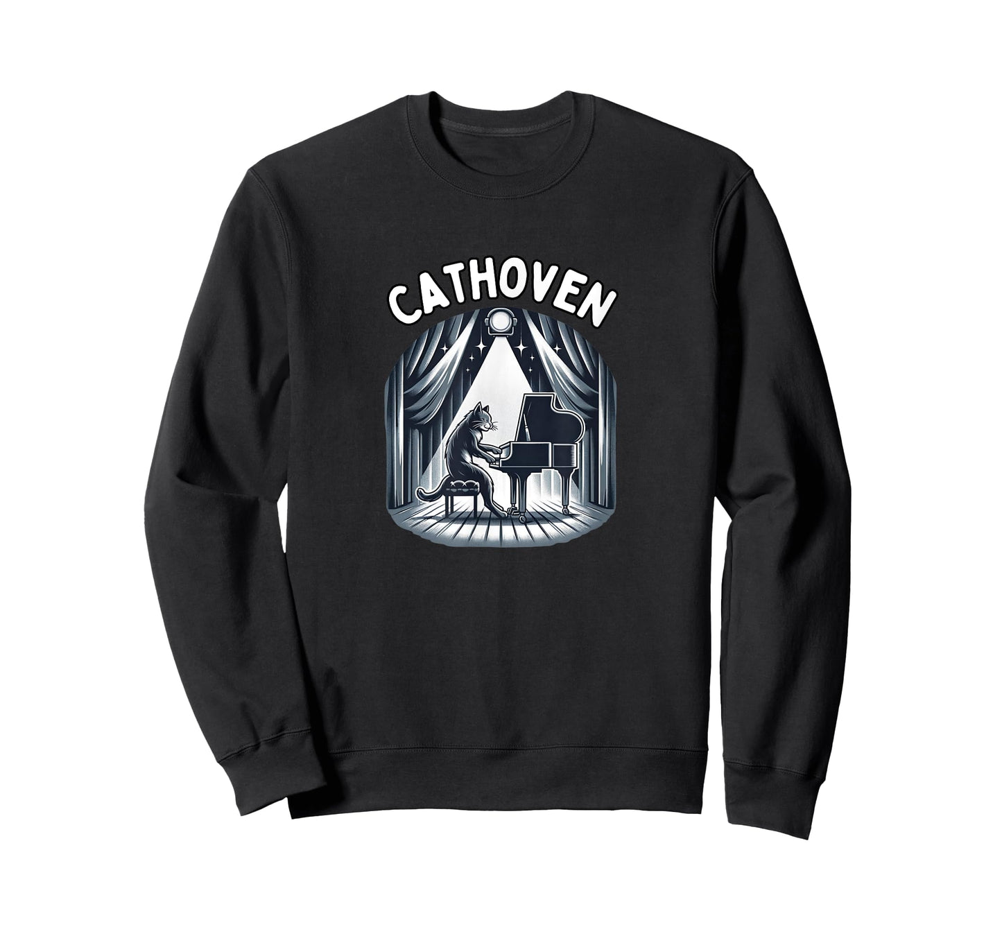 Cathoven / Funny Classical Music & Piano Cat Beethoven Pun Men Women T-Shirt