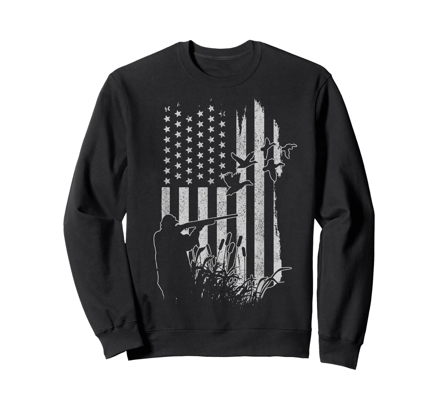 Patriotic Duck Hunting American Flag Duck Hunter T-Shirt