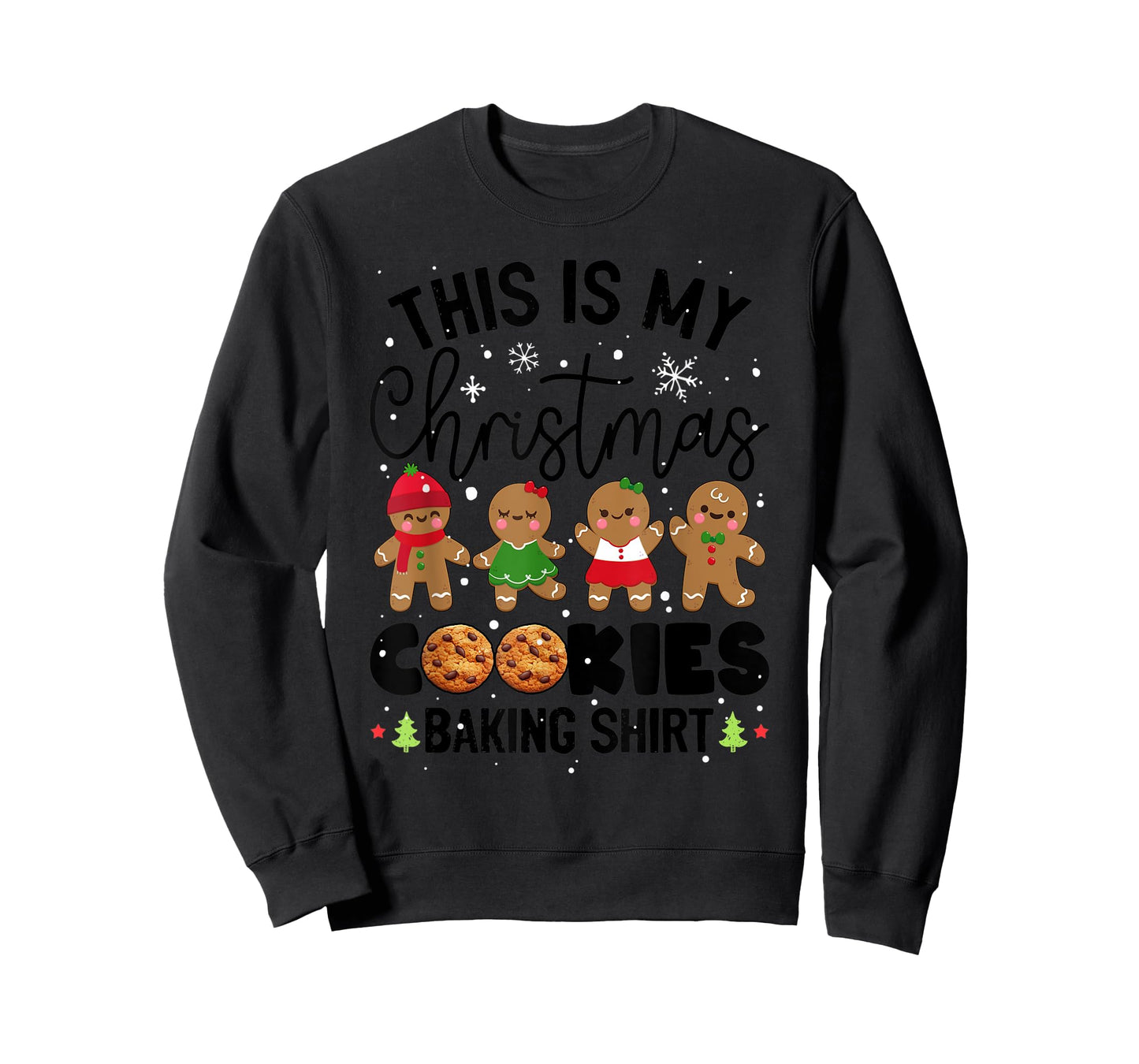 Cookie Crew Gingerbread This Is My Christmas Cookie Baking T-Shirt
