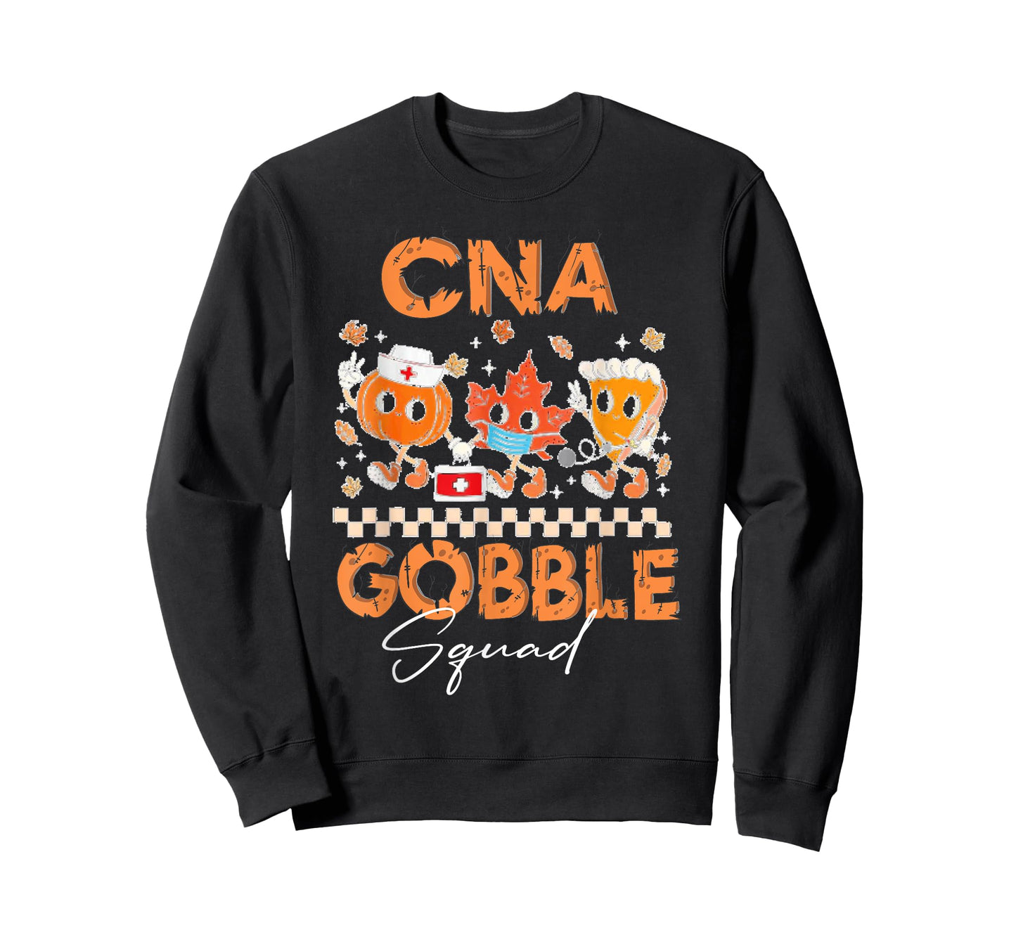 CNA Gobble Squad Nurse Holiday Nursing Scrub Tops Women T-Shirt