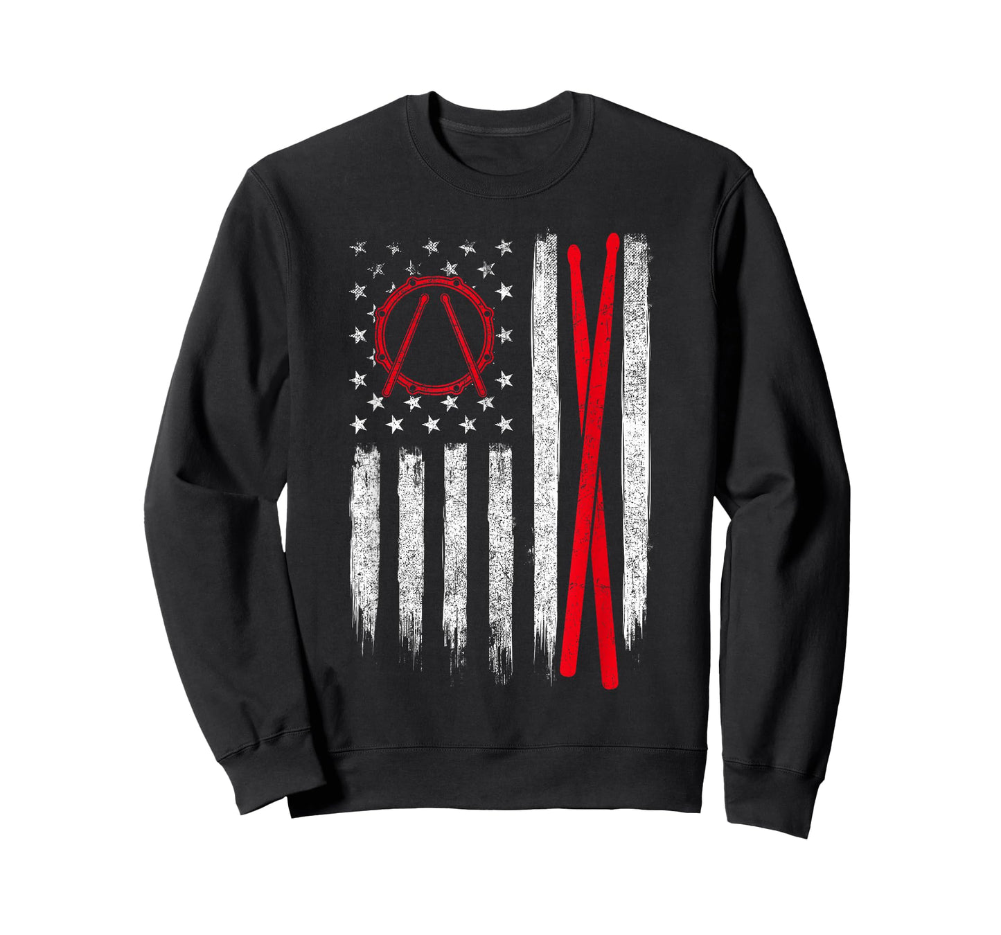 Drumsticks - USA American Flag Drummer Drumming Percussion T-Shirt