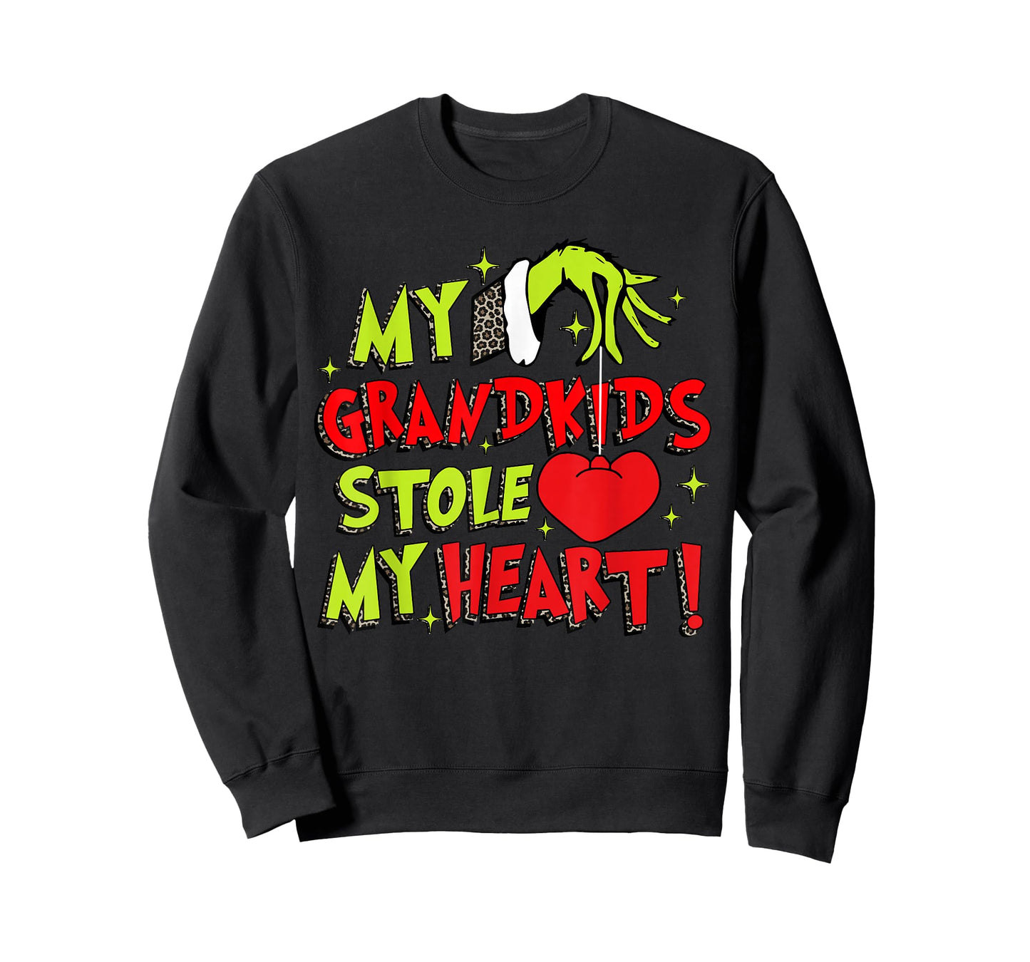 My Grandkids Stole My Heart Grandma Christmas Holiday Xmas T-Shirt