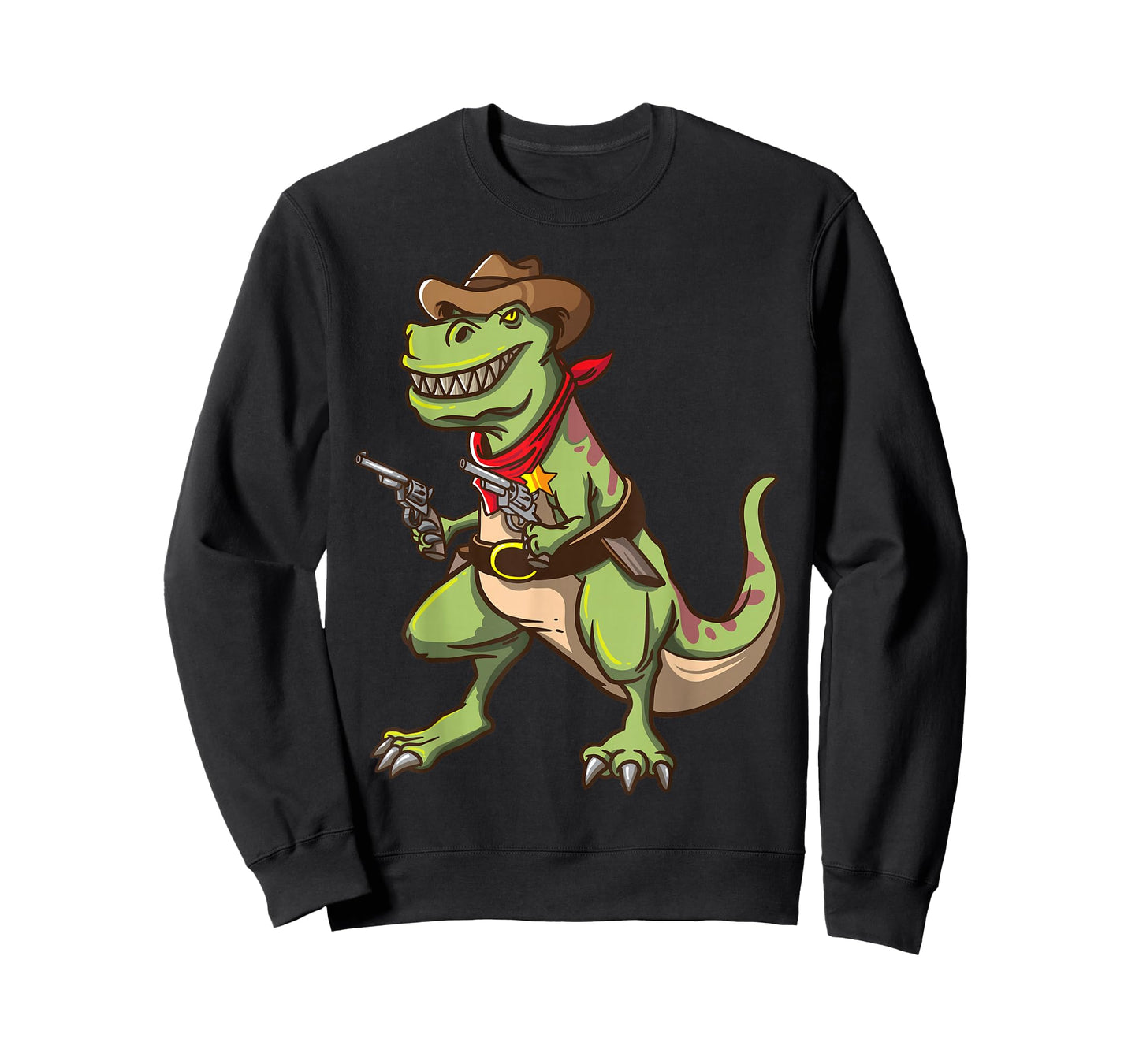 Cowboy T Rex Dinosaur Kids Shirt Wild West Country Boys Gift T-Shirt