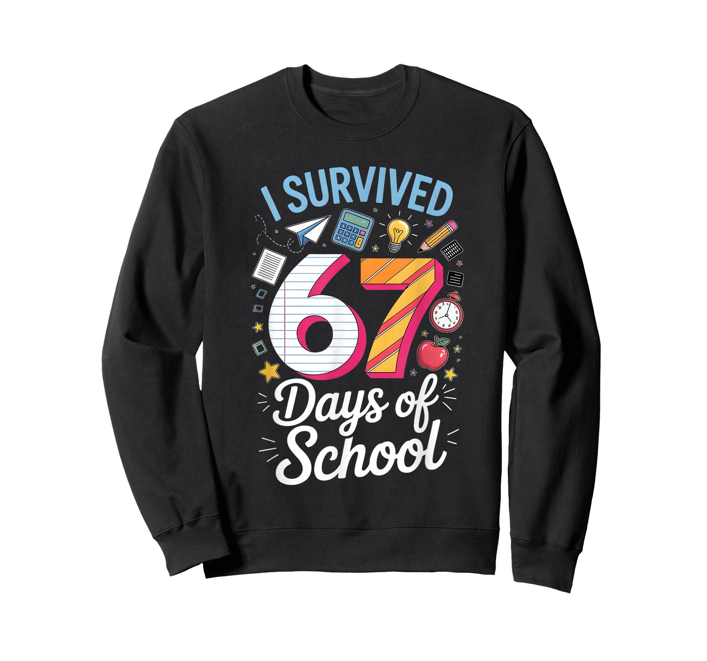 I Survived 67 Days of School Teacher Student Meme T-Shirt