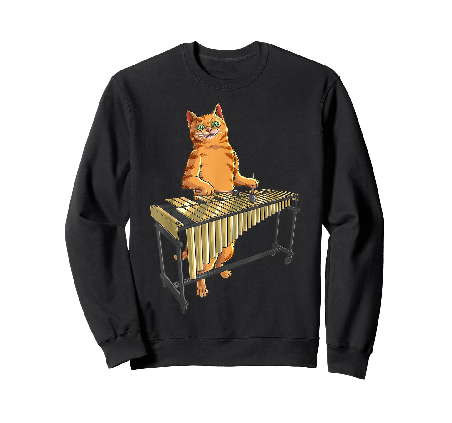 Funny Cat Playing Vibraphone | Cool Animal Musicians Gift T-Shirt