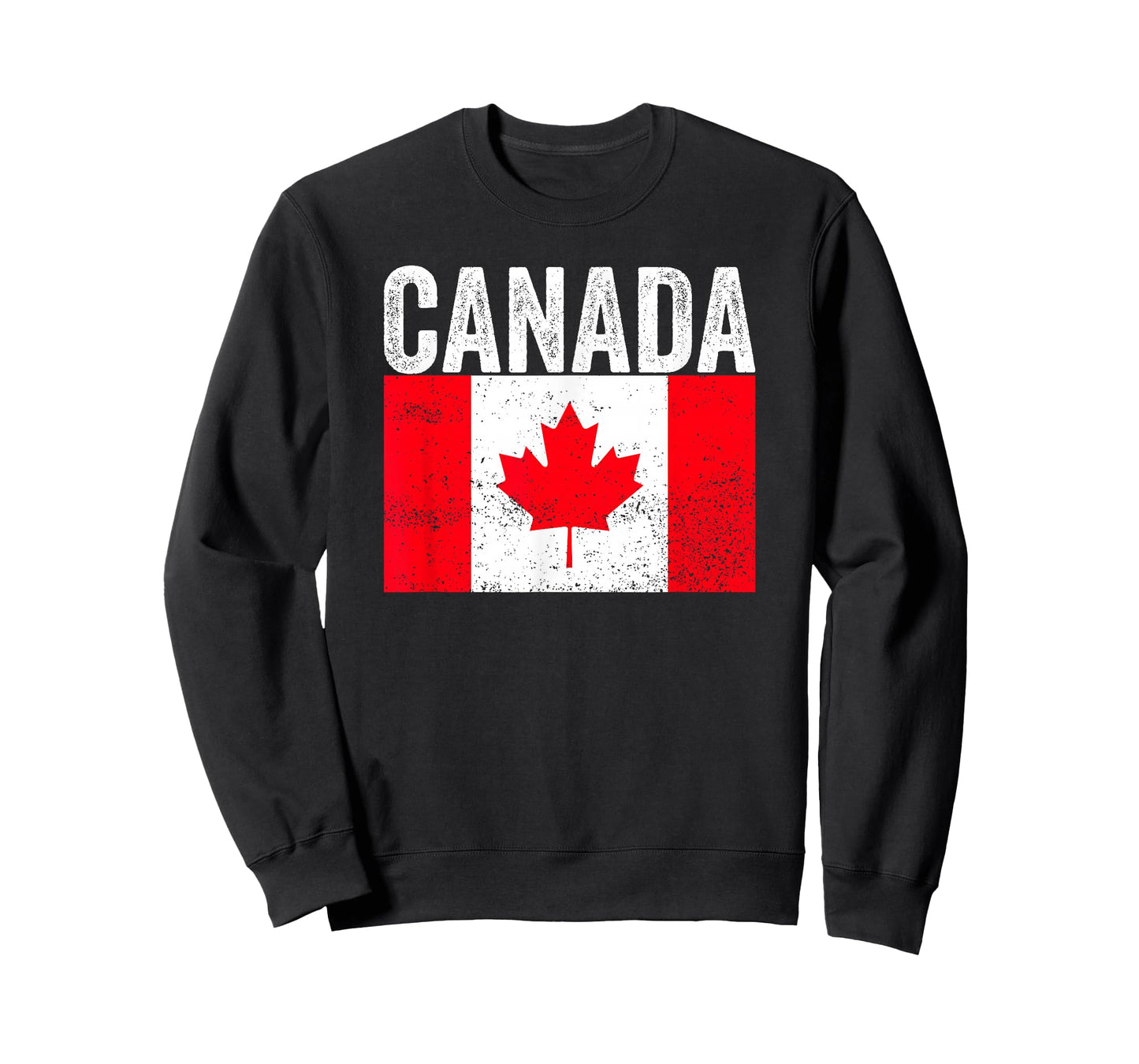 Vintage Canada Flag Distressed Maple Leaf Patriotic Design T-Shirt