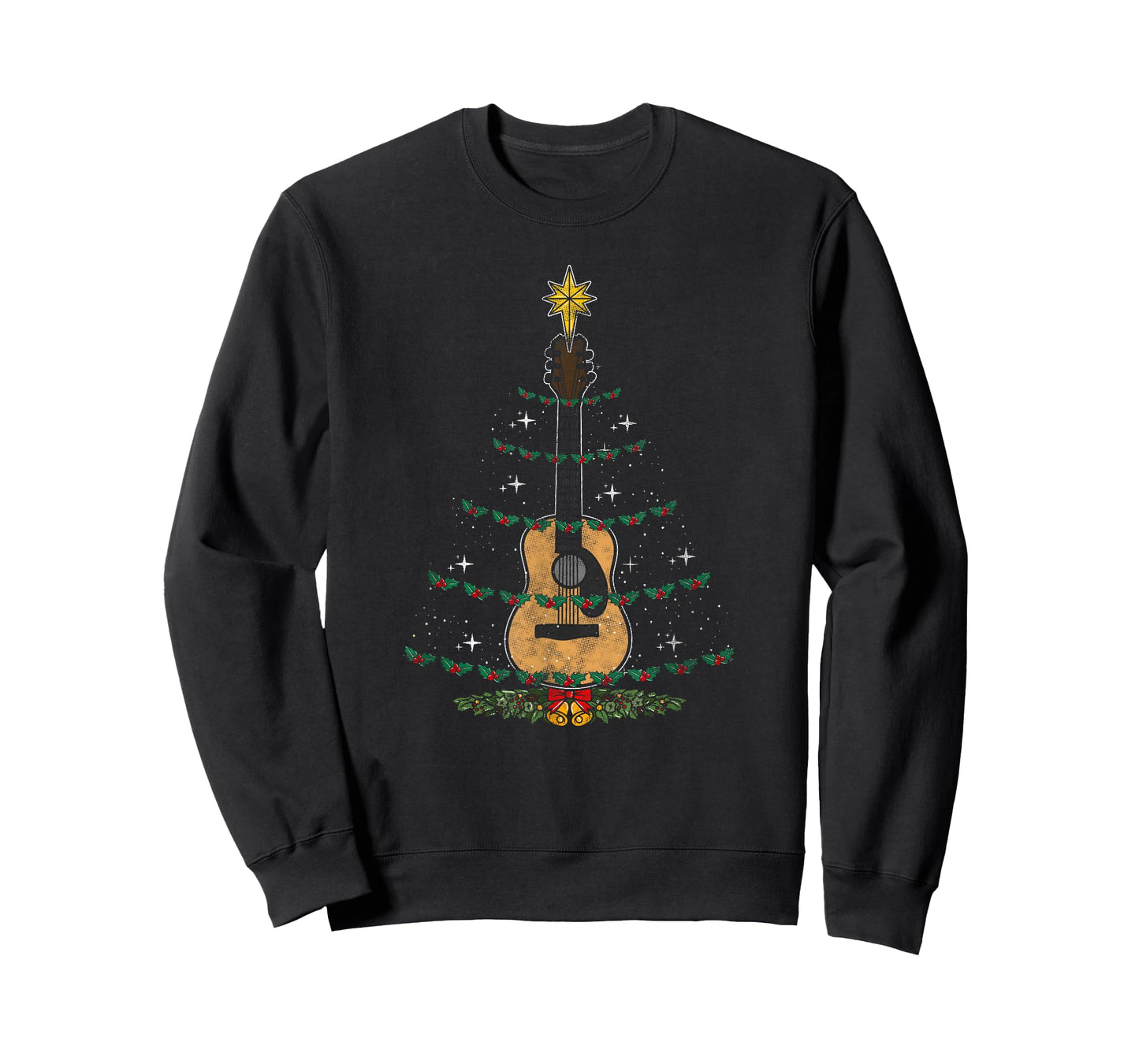 Christmas Guitar - Xmas Lights Guitarist T-Shirt