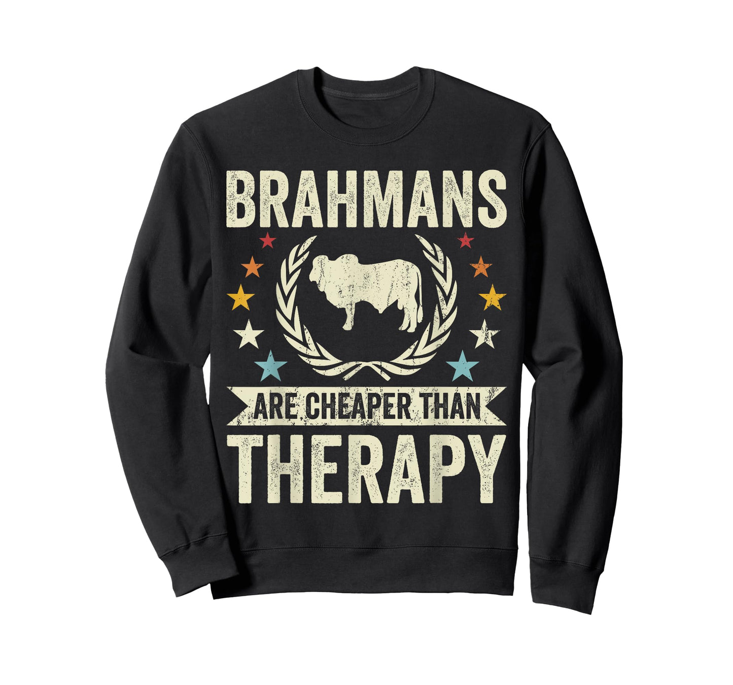 Cow Cheaper Therapy - Cattle Farmer Rancher Brahman T-Shirt