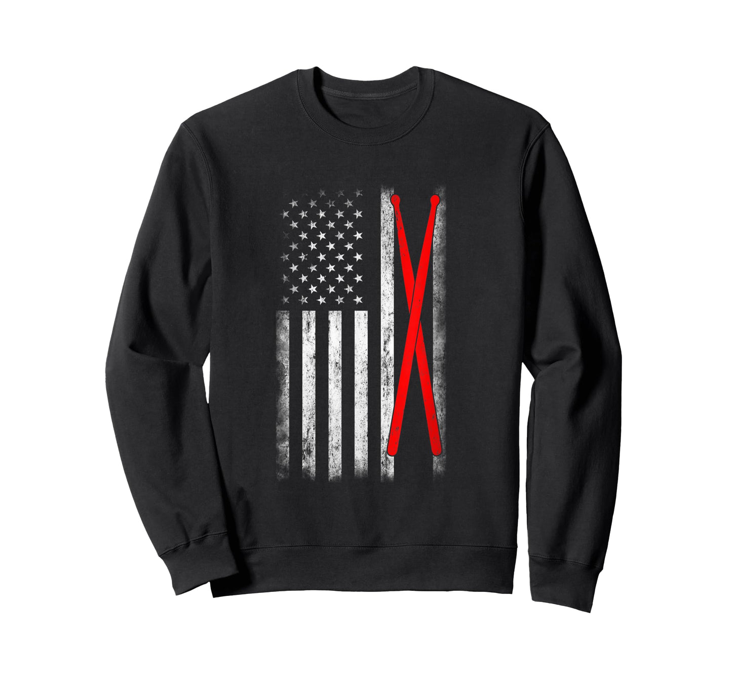 USA Flag 4th Of July Drum Sticks T-Shirt for Women Kids Men