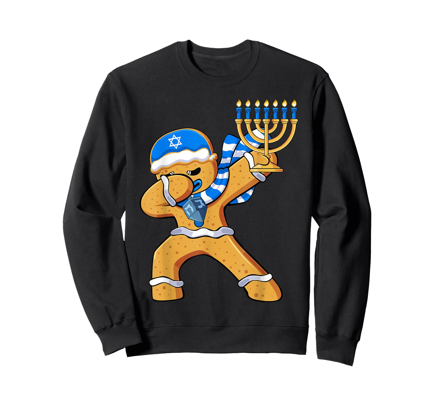 Hanukkah Dabbing Jewish Gingerbread Man T-Shirt