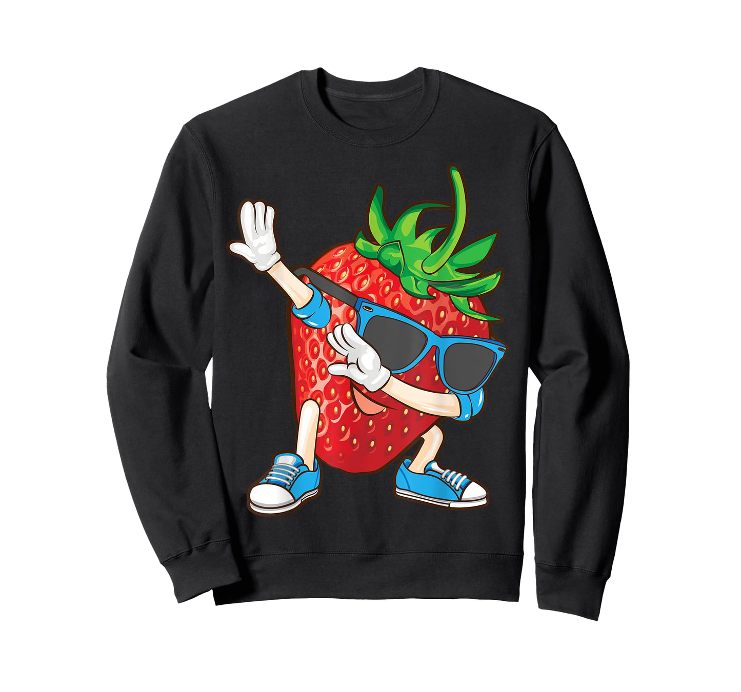 Cool Dabbing Strawberry | Funny Love Dancer Sweet Fruit Gift T-Shirt