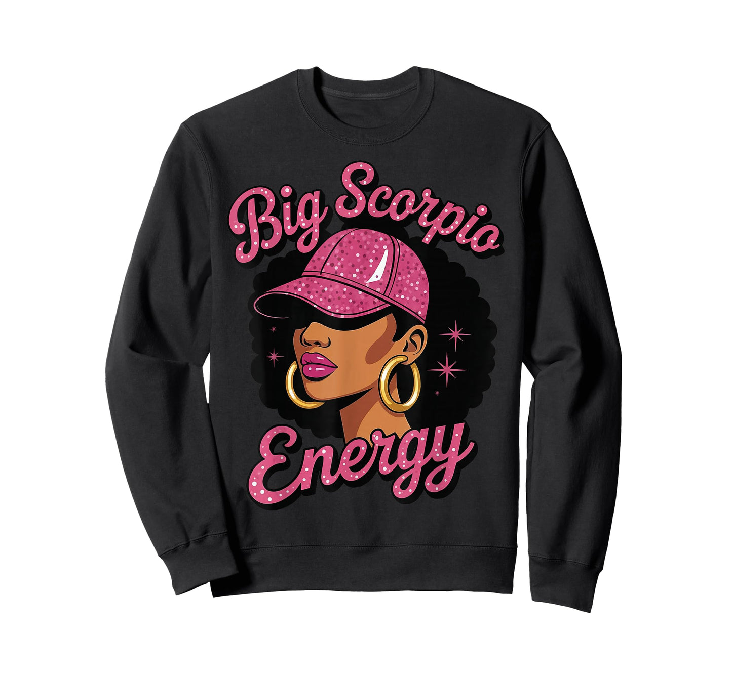 Big Scorpio Energy Black Girl T-Shirt
