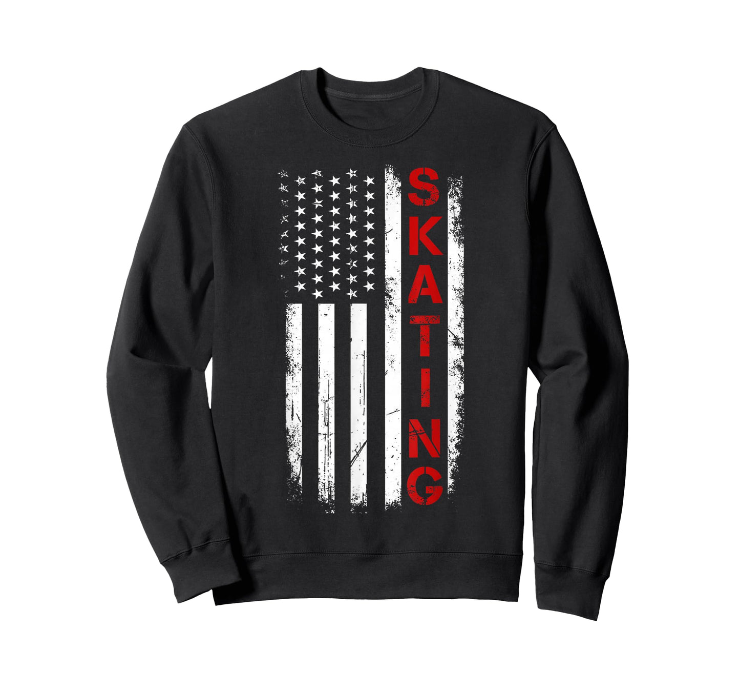 American Us Flag Skating Roller Blading Inline Speed Skating T-Shirt