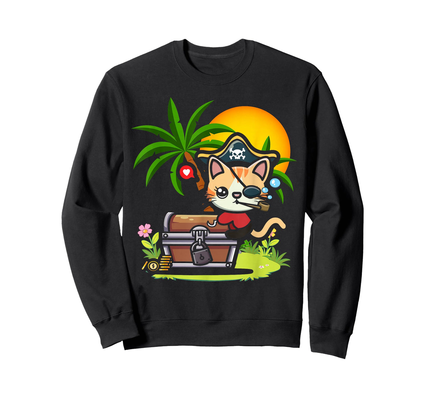 Kwazii Cute Funny Pirate Cat Kids T-Shirt