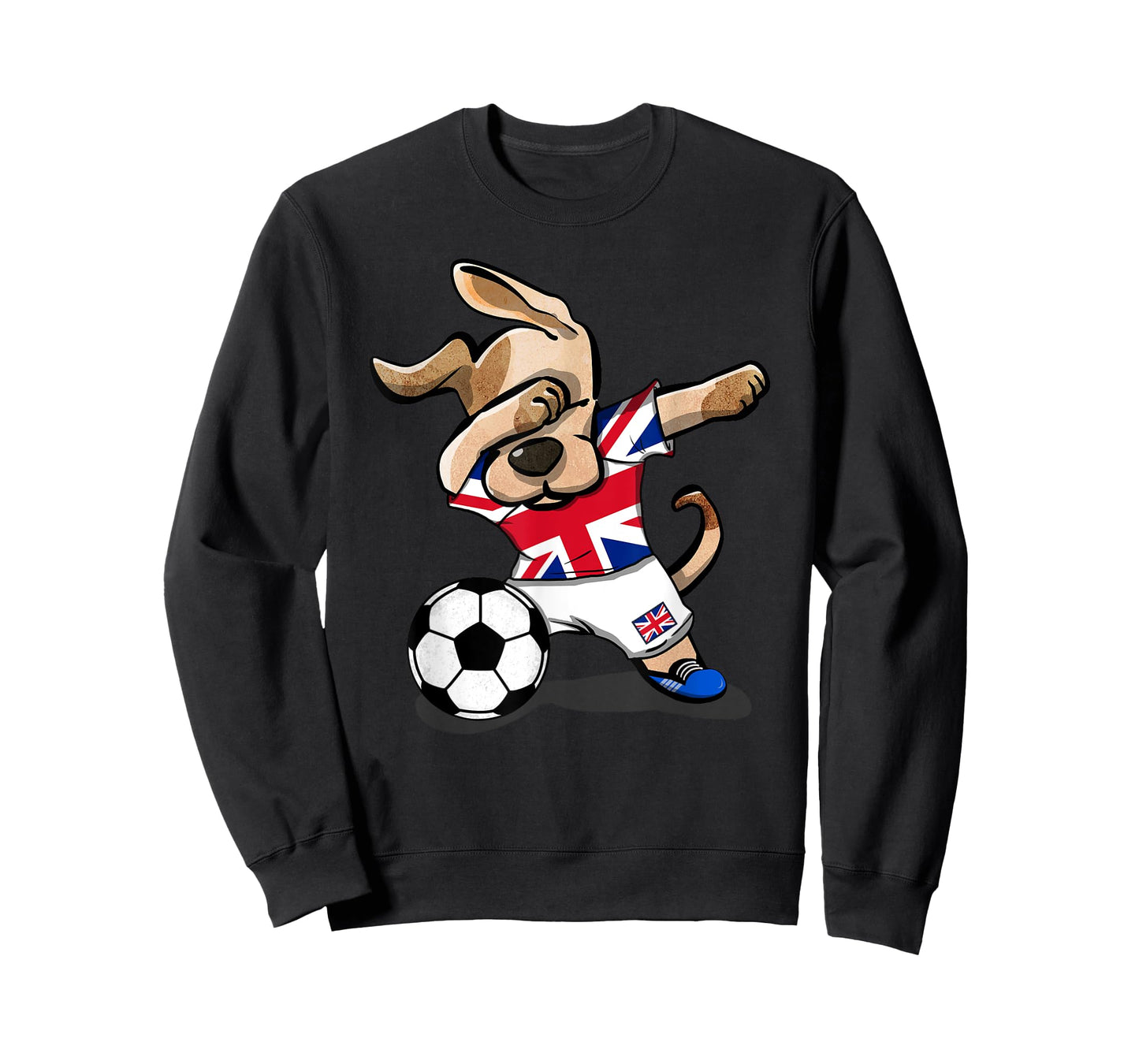 Dog Dabbing Soccer United Kingdom Jersey Shirt UK Football