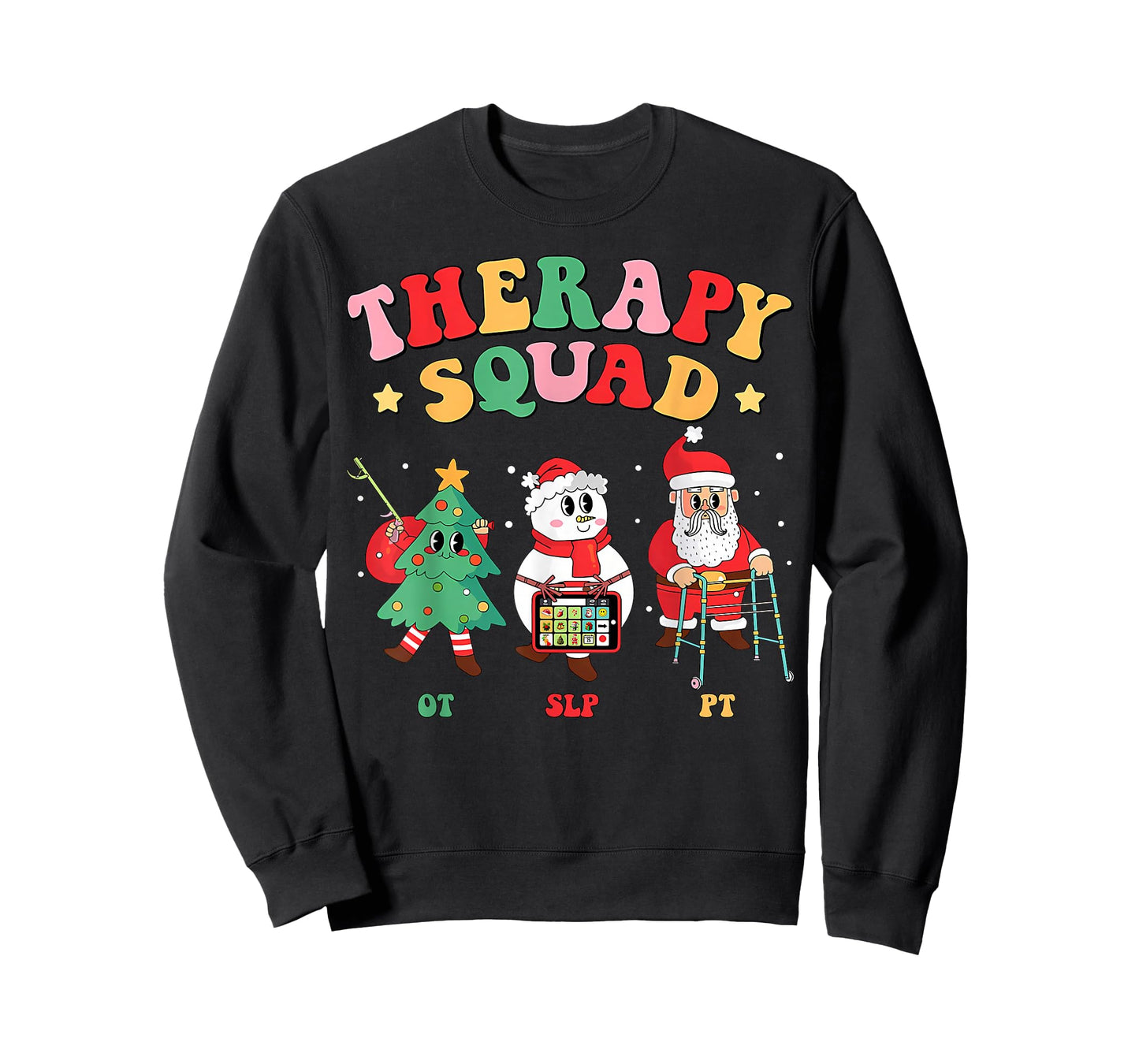Christmas Occupational Therapy Snowman Nurse OT T-Shirt