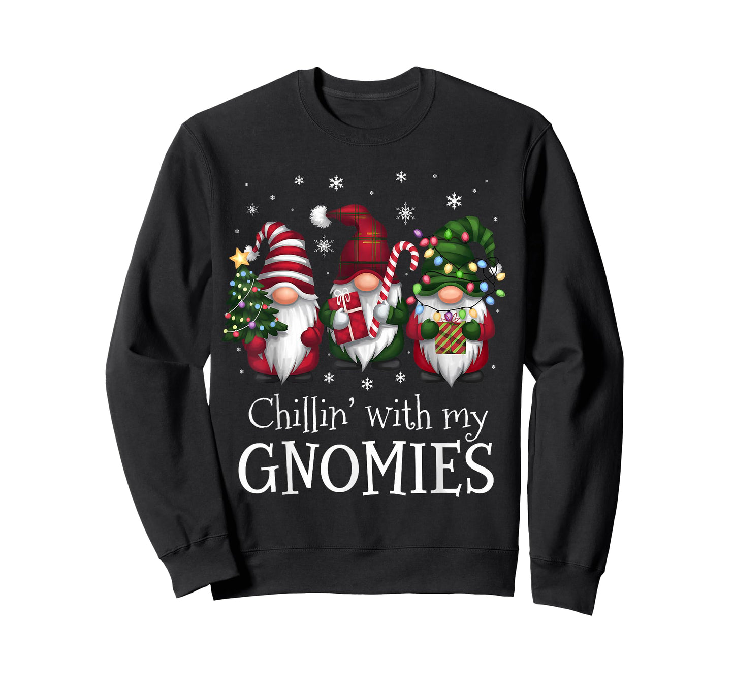 Chillin' With My Gnomies Family Christmas Gnome Xmas Holiday T-Shirt