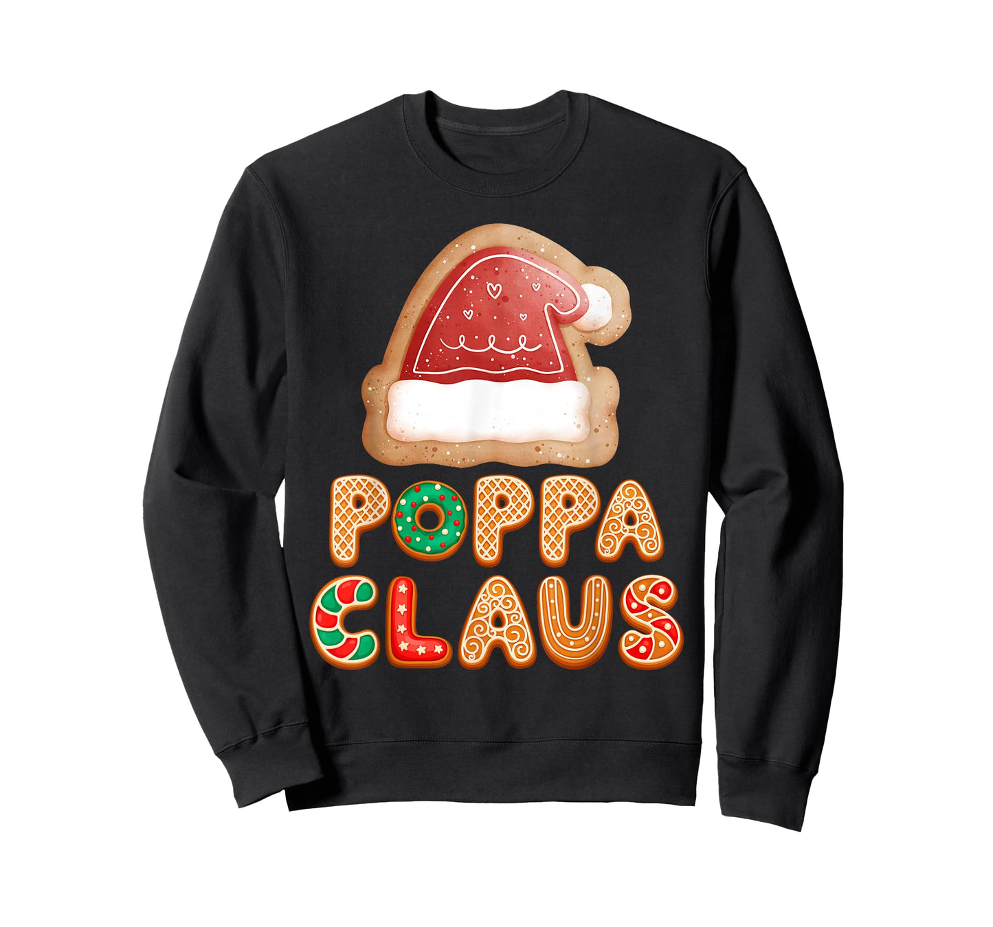 Christmas Cookies Baking Poppa Claus Family Matching Pajama T-Shirt