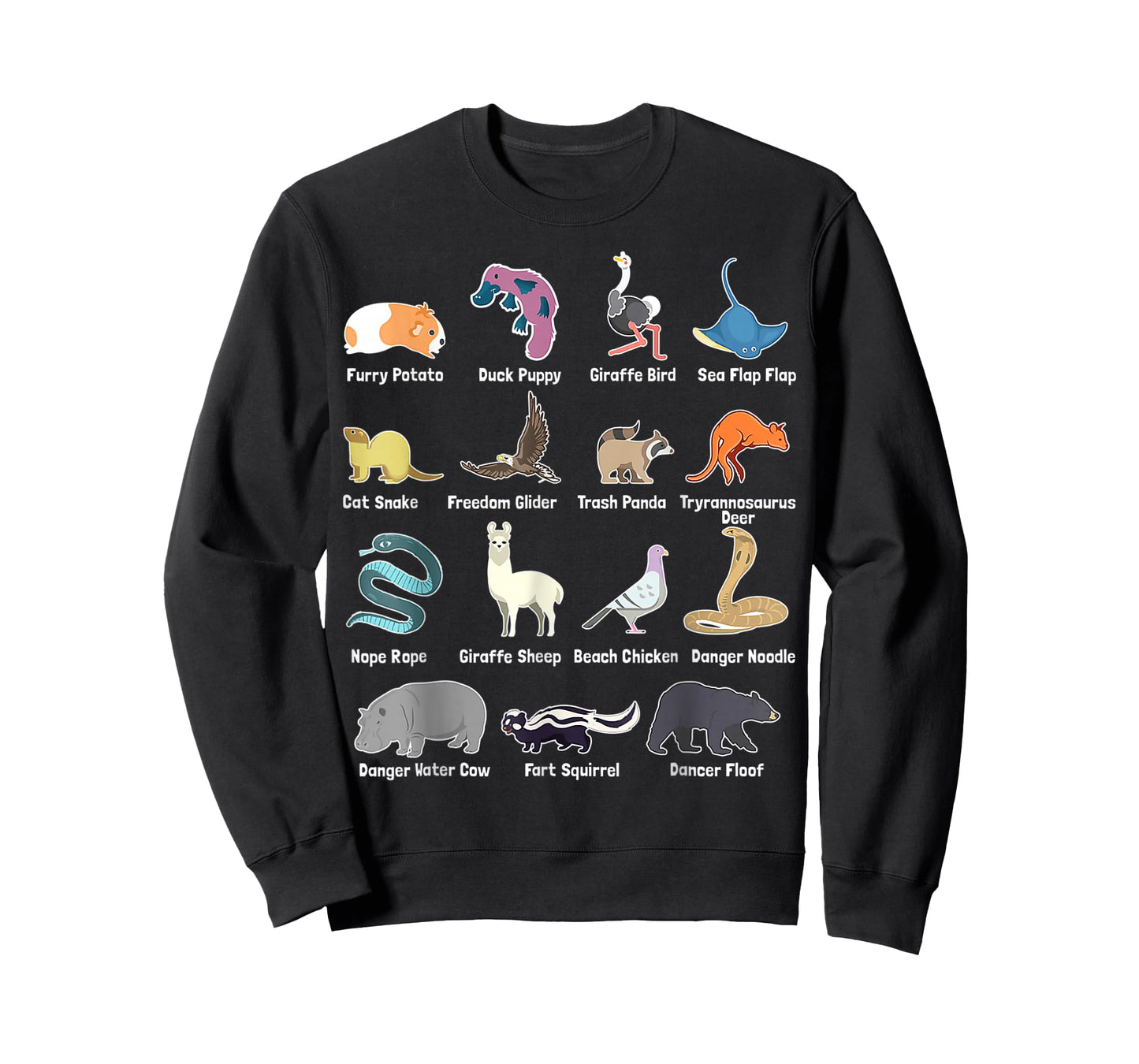 Animals Of The World - Rare Exotic Animals Funny Memes Gift T-Shirt