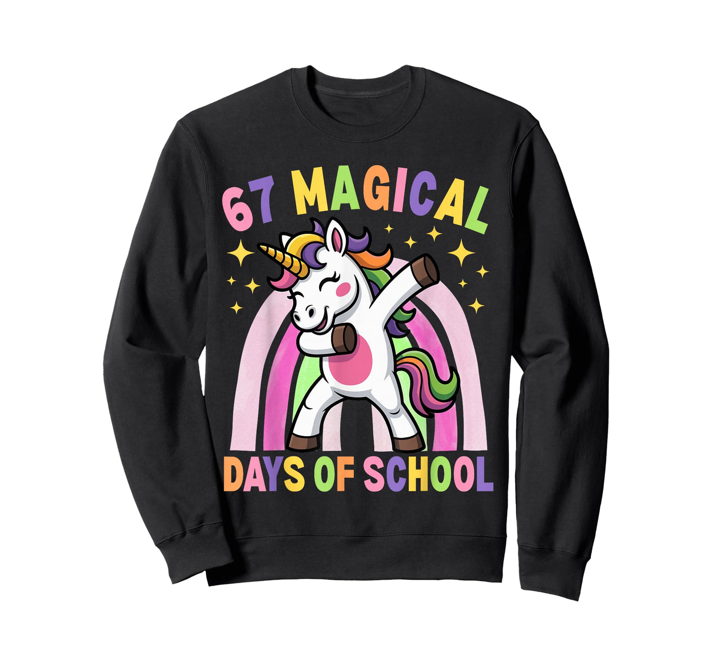67th Day of School Unicorn 67 Magical Days Teacher Girls T-Shirt
