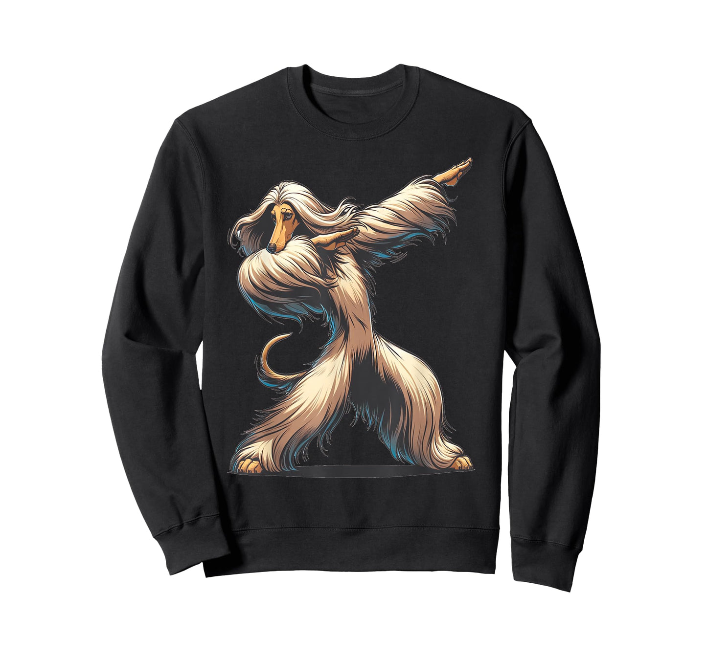 Dab Afghan Hound Dancing Dabbing Dog T-Shirt, Small