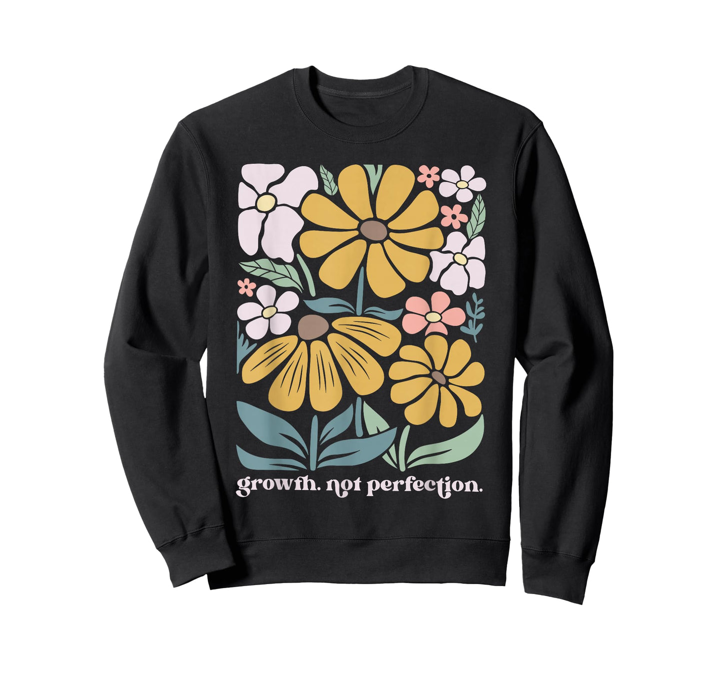 Boho Floral Growth Not Perfection Special Education Teacher T-Shirt