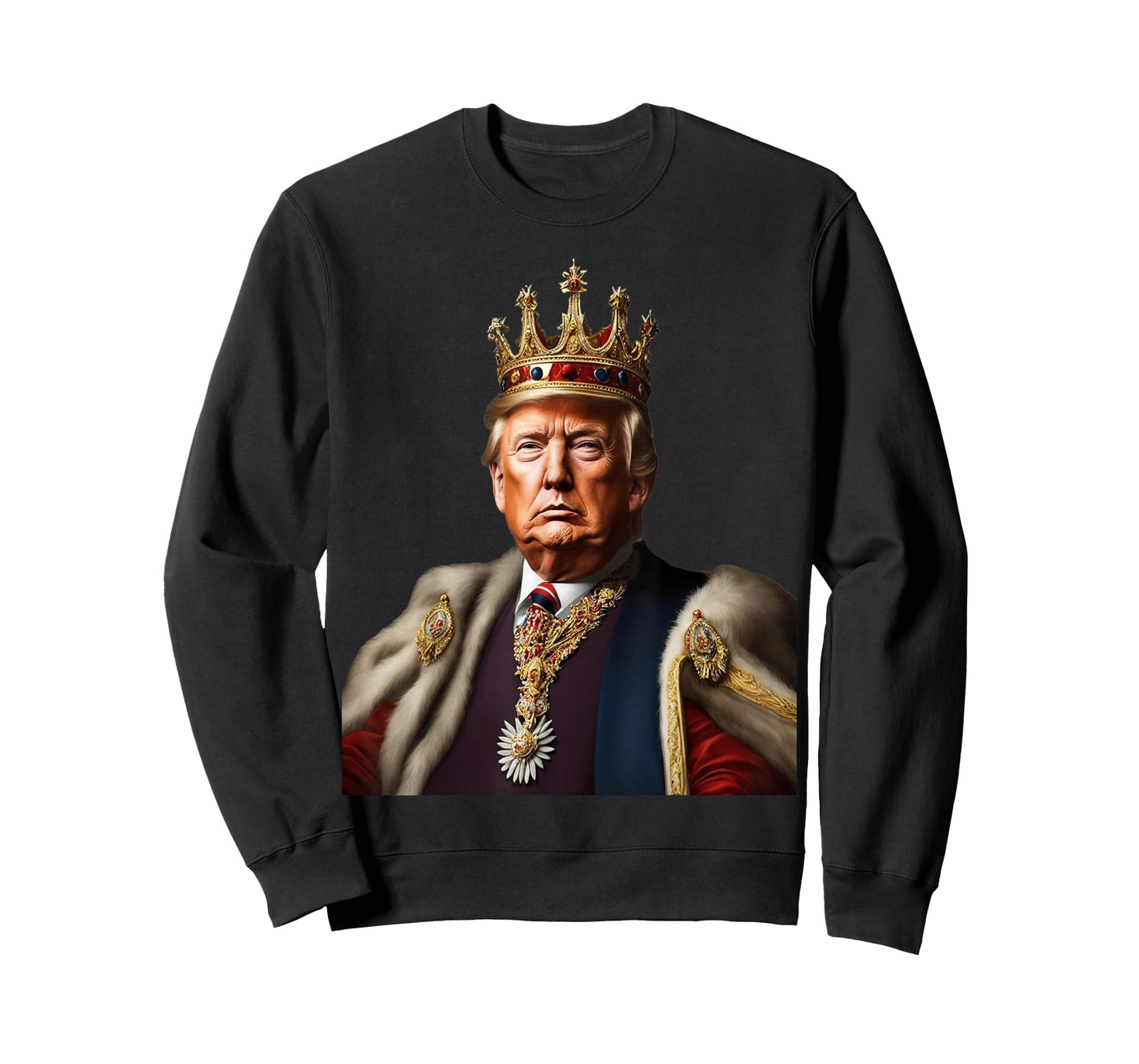 TRUMP IS KING Long Live the King American Flag Patriotic Women Men T-Shirt