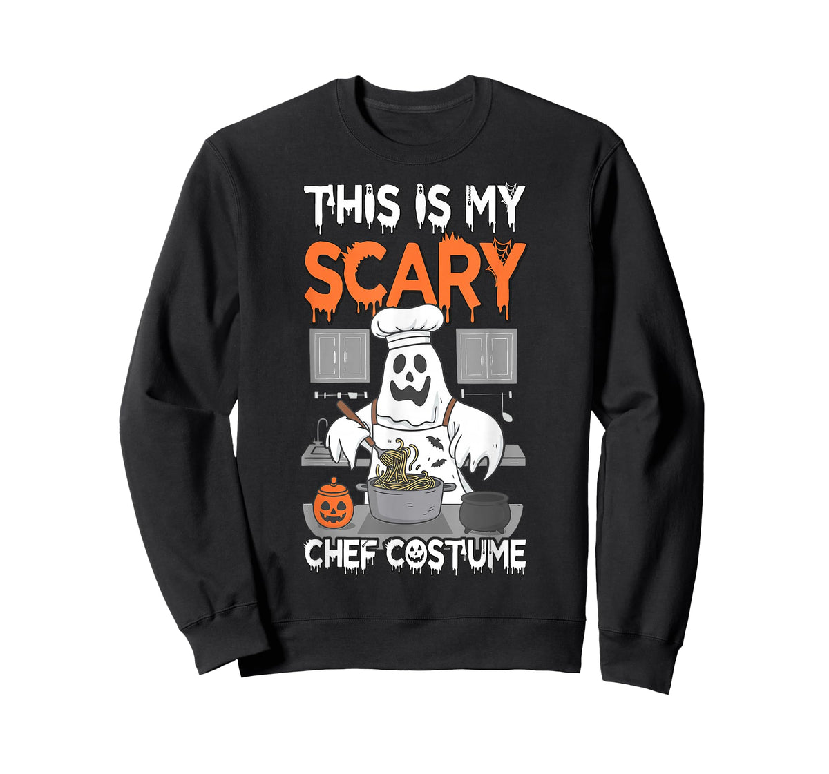 This is My Scary Chef Costume Chef Ghost Halloween Cooking T-Shirt