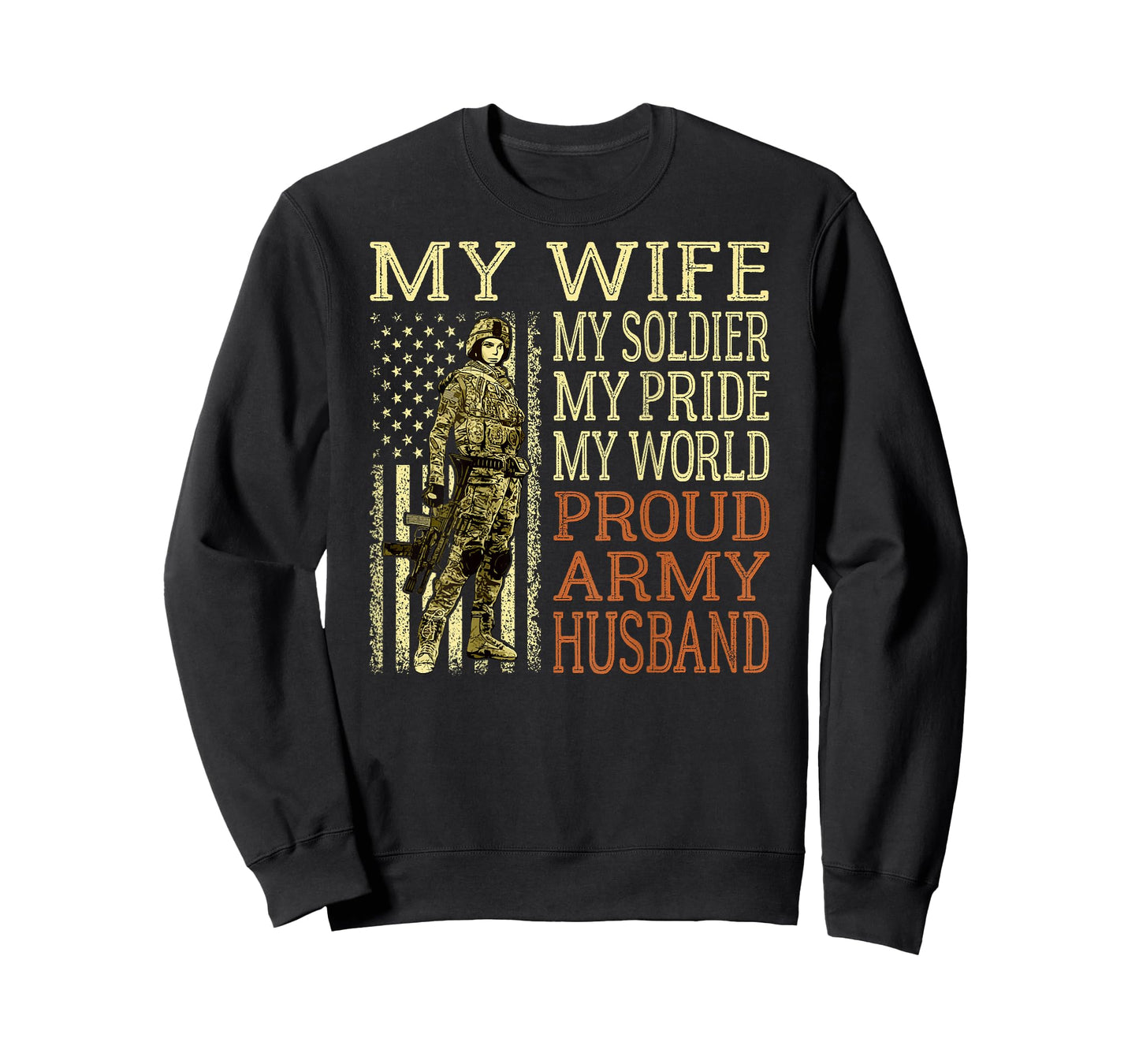 My Wife My Soldier Hero - Proud Army Husband Military Spouse T-Shirt