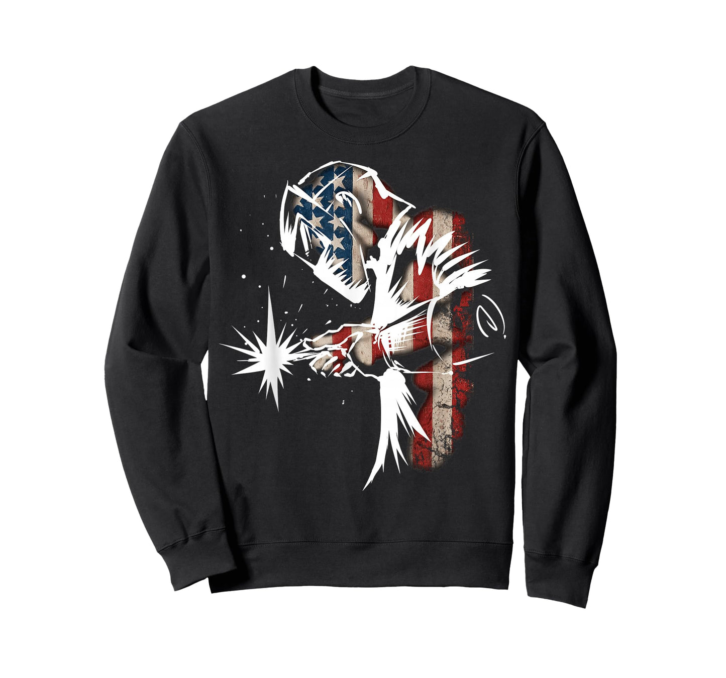 Welder American Flag USA Patriotic Welder Gift T-Shirt