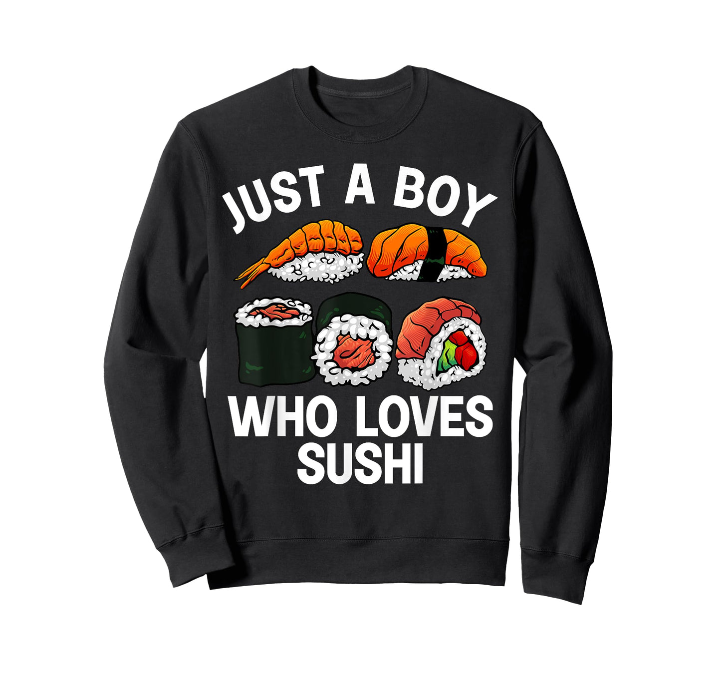 Cute Sushi Design For Men Boys Japanese Sushi Roll Lover T-Shirt