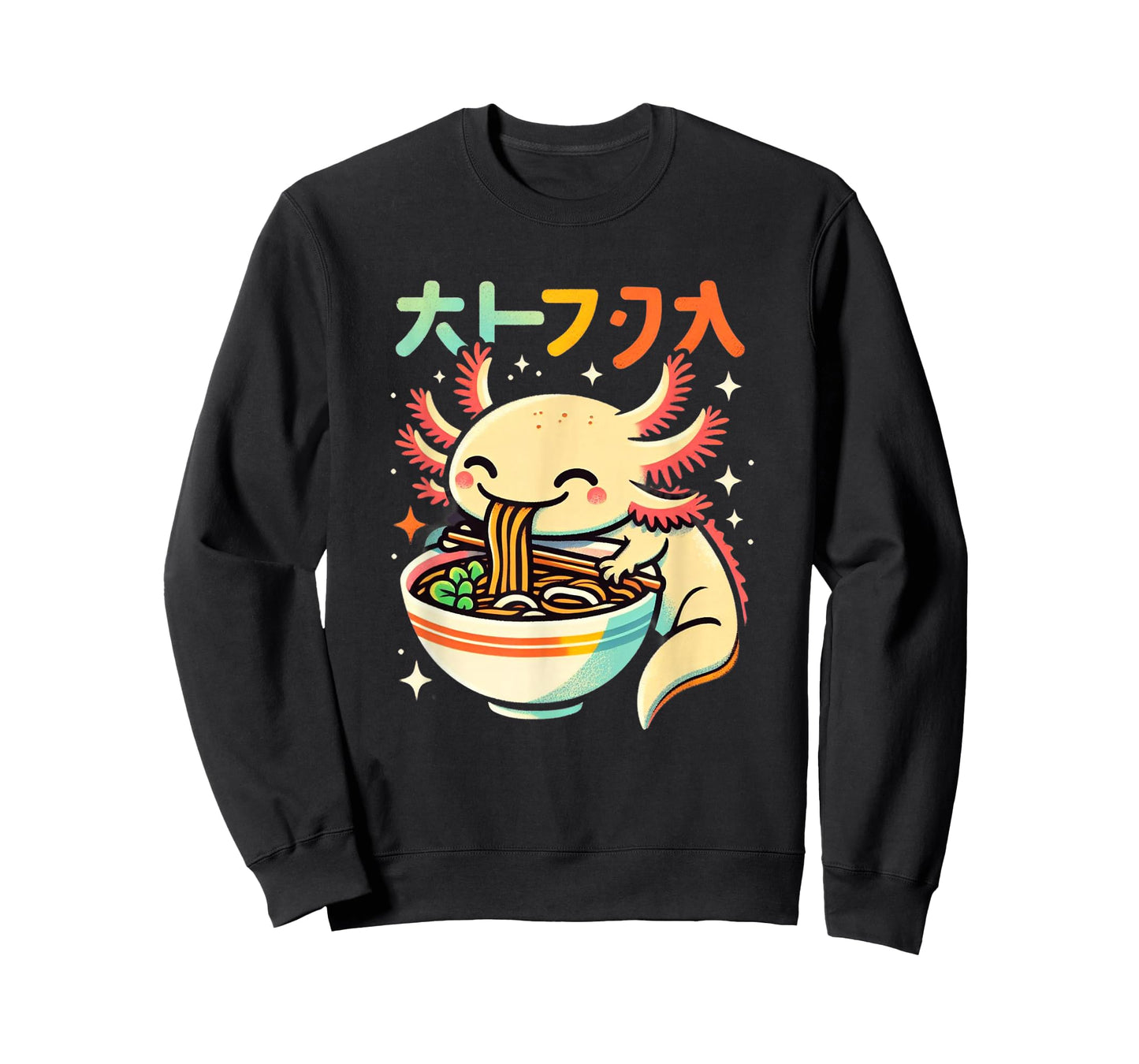 Axolotl Ramen Kawaii Neko Japanese Noodles Aesthetic T-Shirt