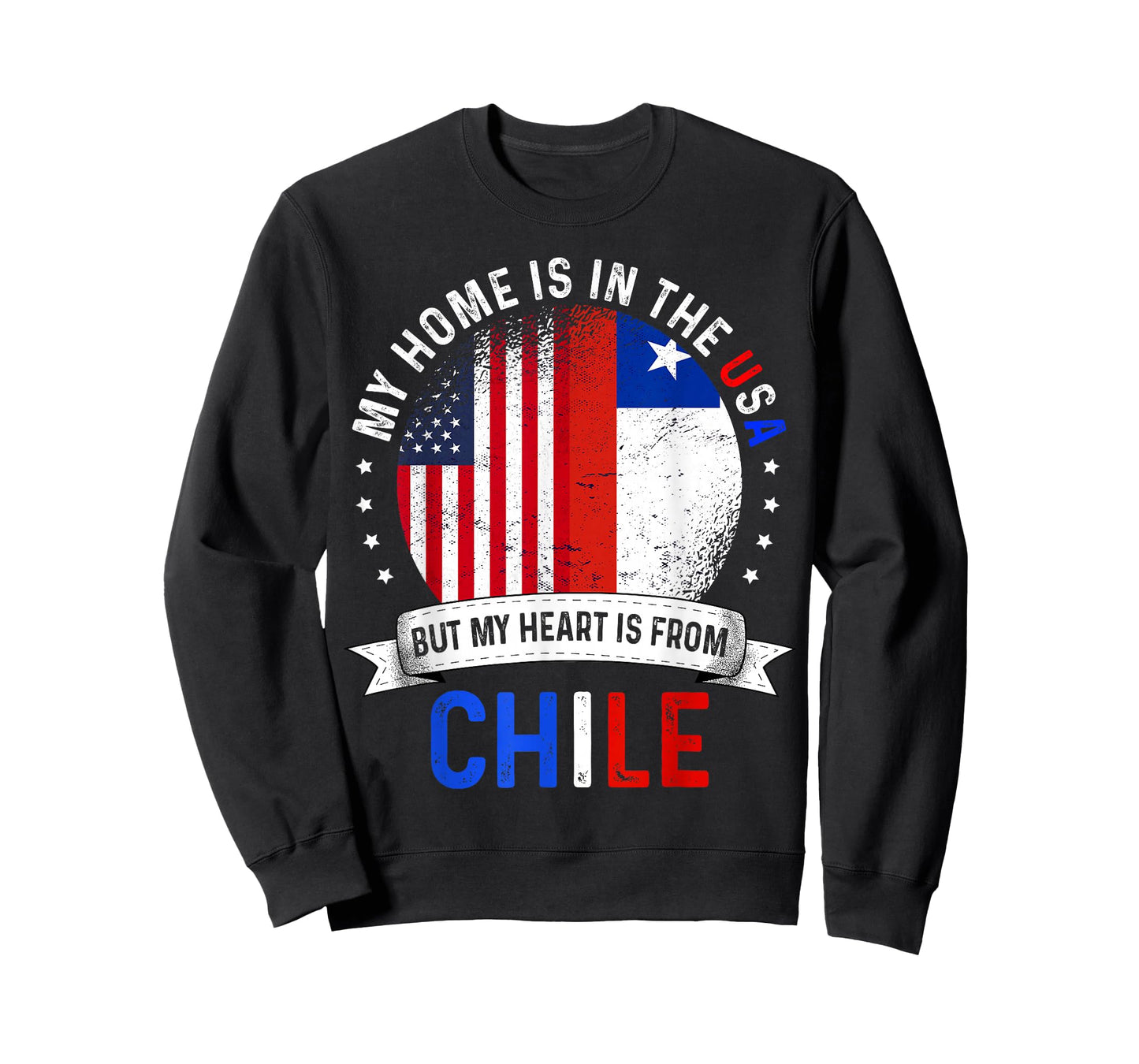 Chilean American Patriot Heart is from Chile Flag T-Shirt