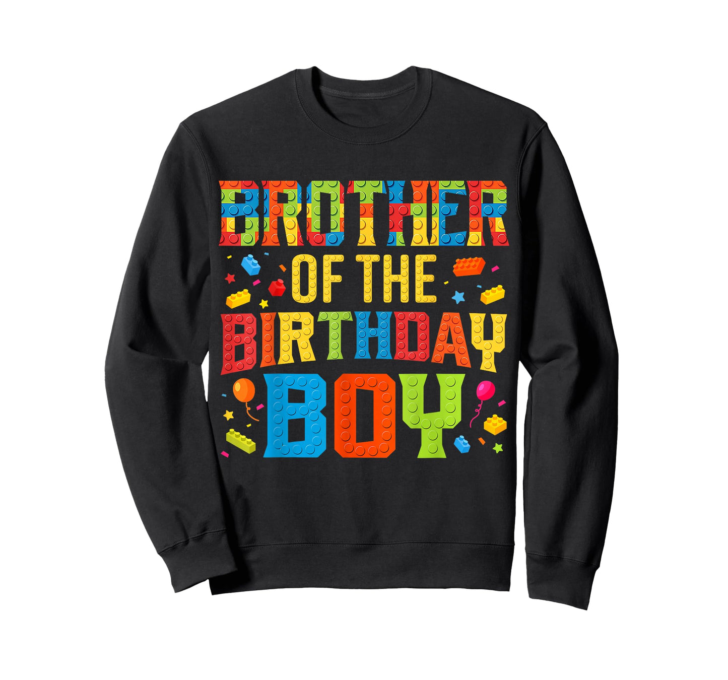 Brother Of The Birthday Boy Master Builder Building Blocks T-Shirt