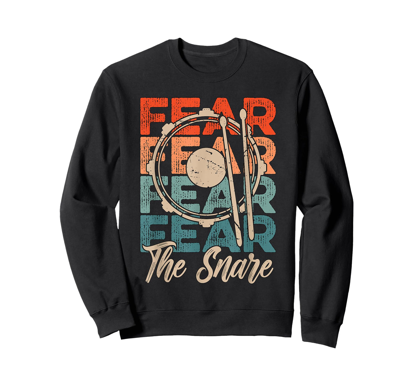 Fear The Snare Drum Player Drummer Loves Instrument Drumline T-Shirt