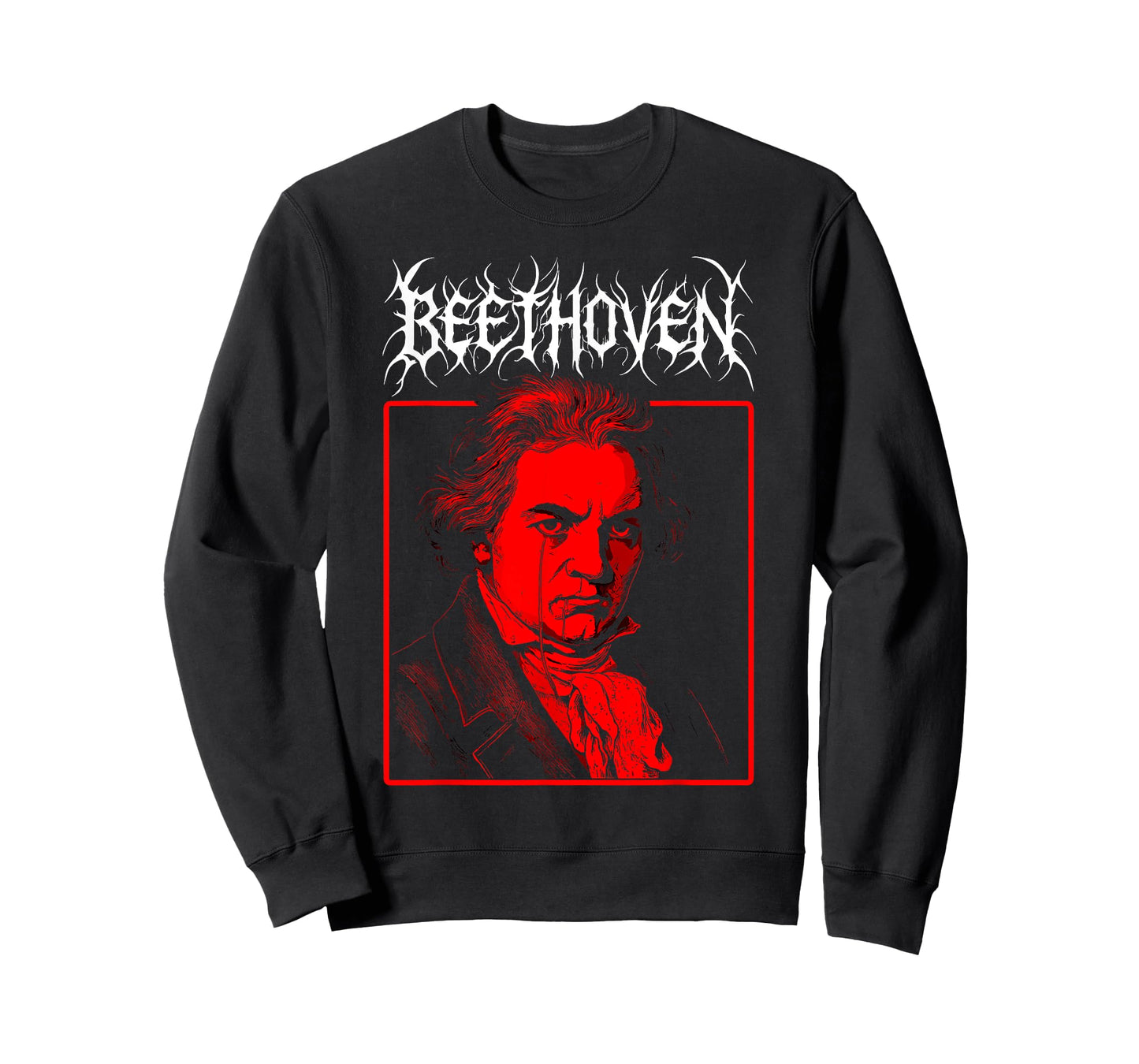 Beethoven Death Metal, Goth Classical Music Composer Meme T-Shirt