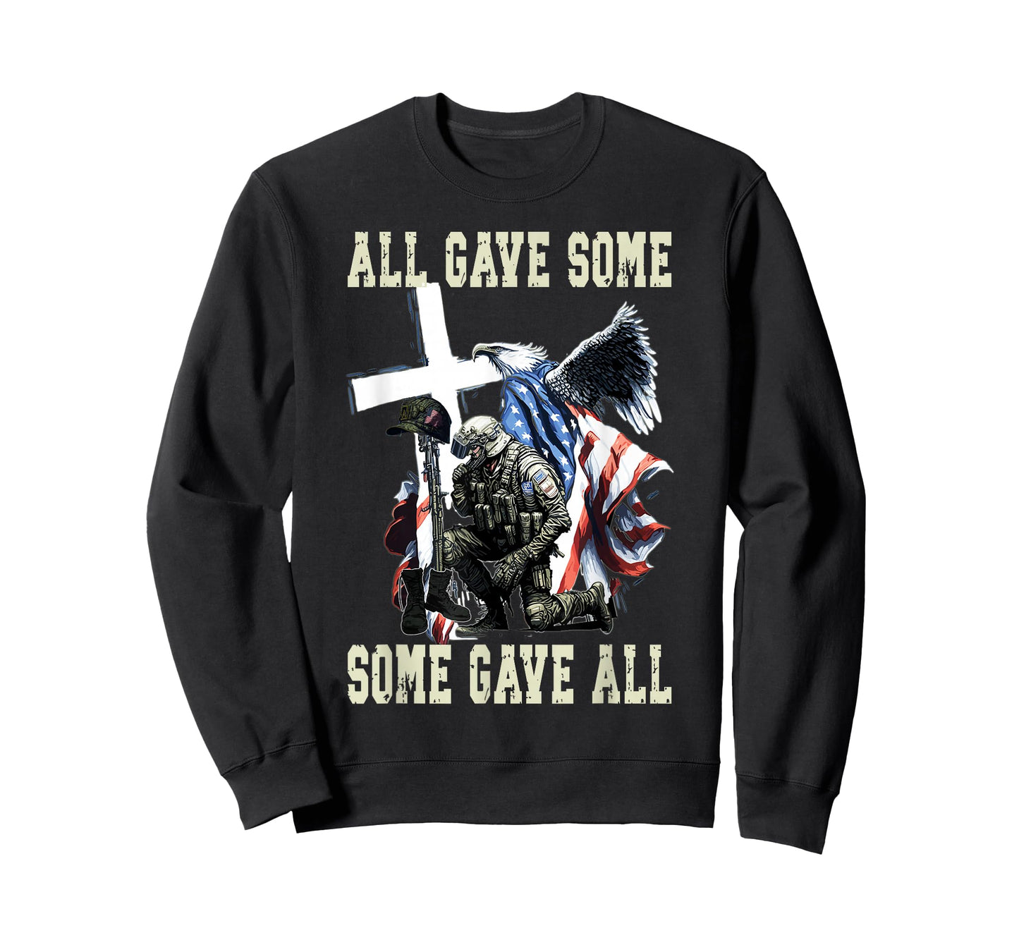 All Gave Some Some Gave All US Flag Soldier Memorial Day T-Shirt
