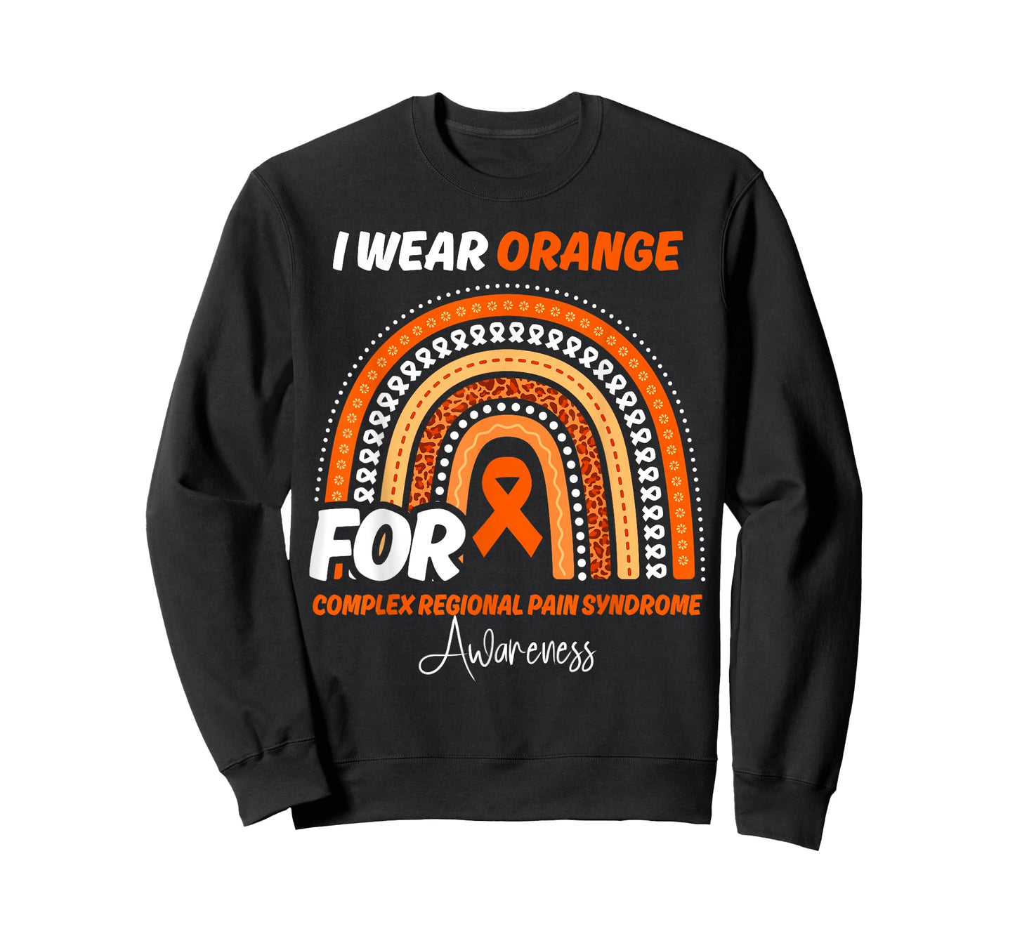 Complex Regional Pain Syndrome Awareness Month Orange Ribbon T-Shirt